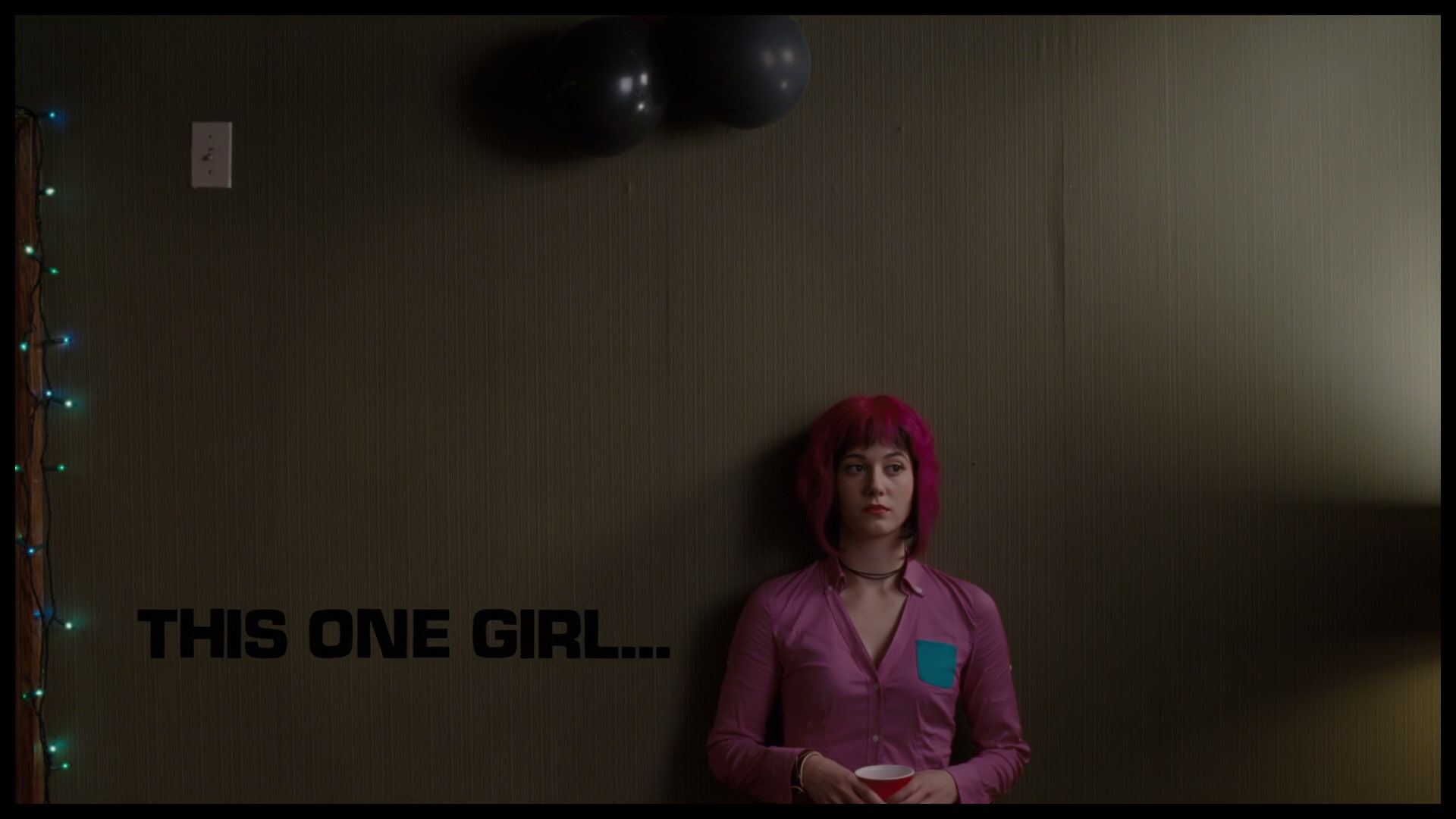 cup looking away typography Ramona Flowers Mary Elizabeth Winstead