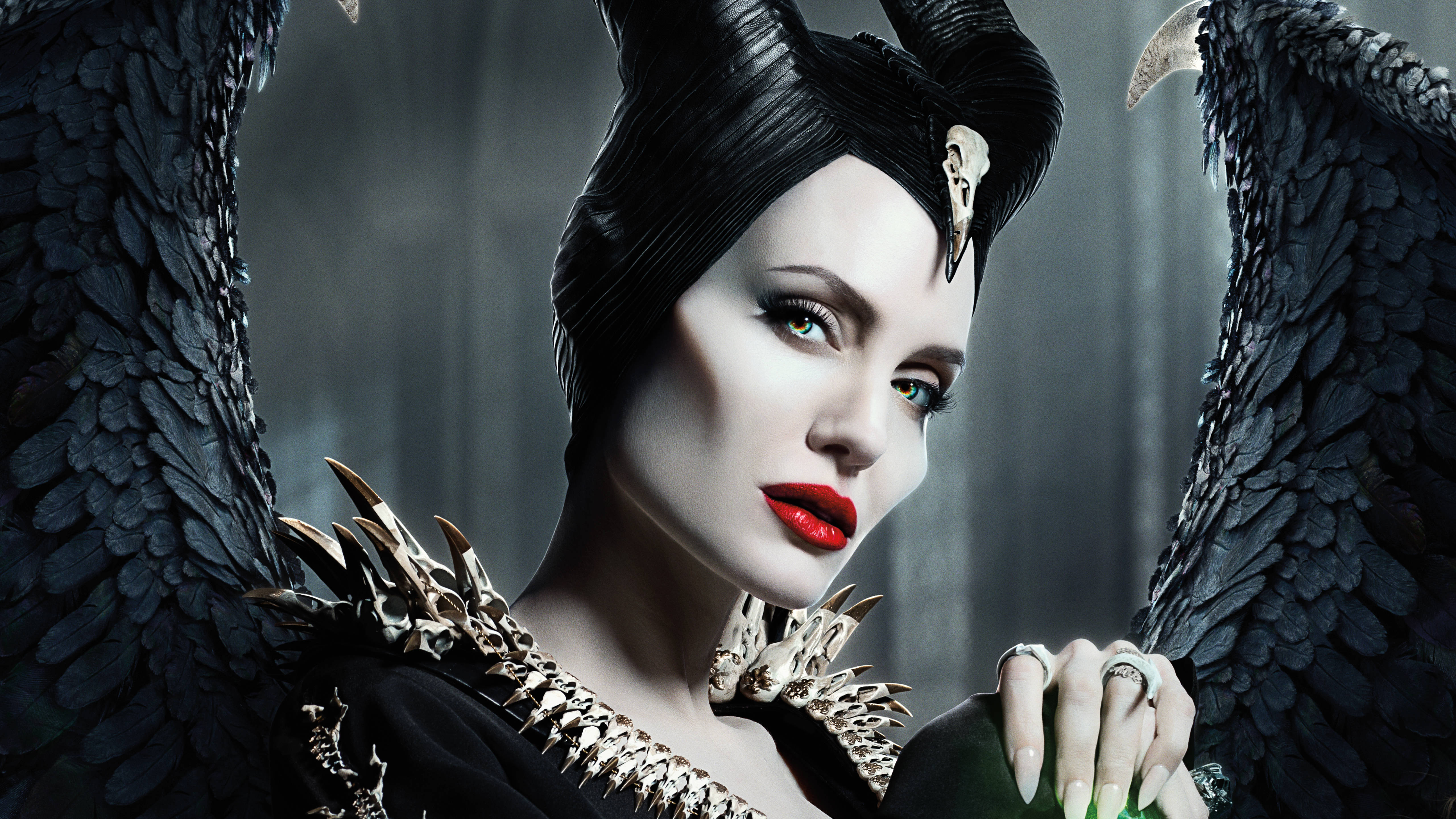 angeline jolie maleficent side view 2 actress hollywood 2k 4k 5k