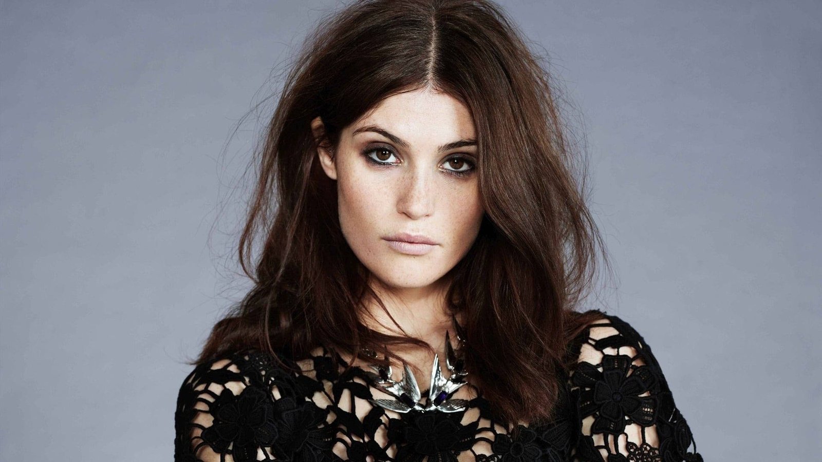 gemma arterton black intricate dress actress hollywood