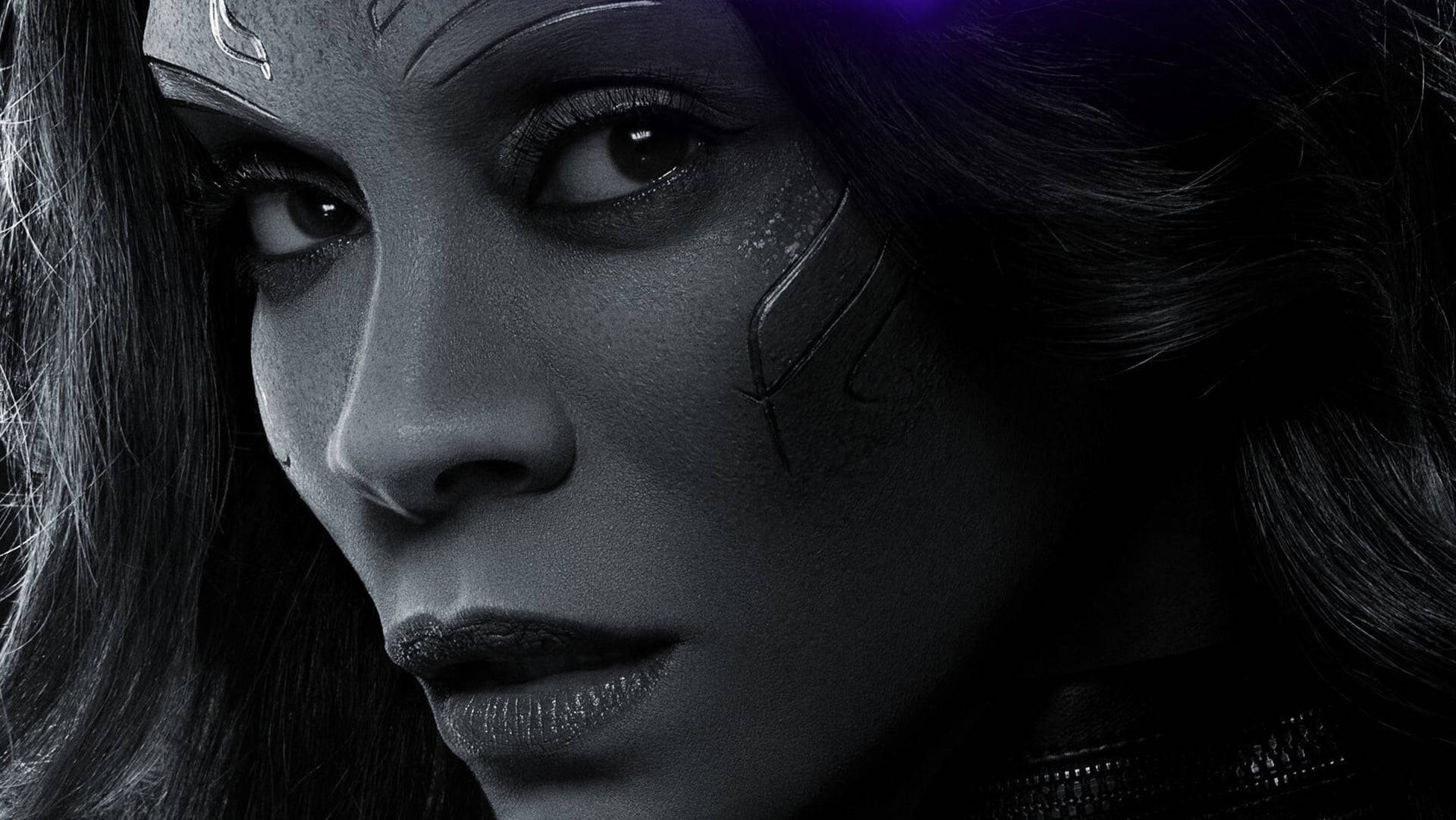 zoe saldana greyscale gamora photograph actress hollywood
