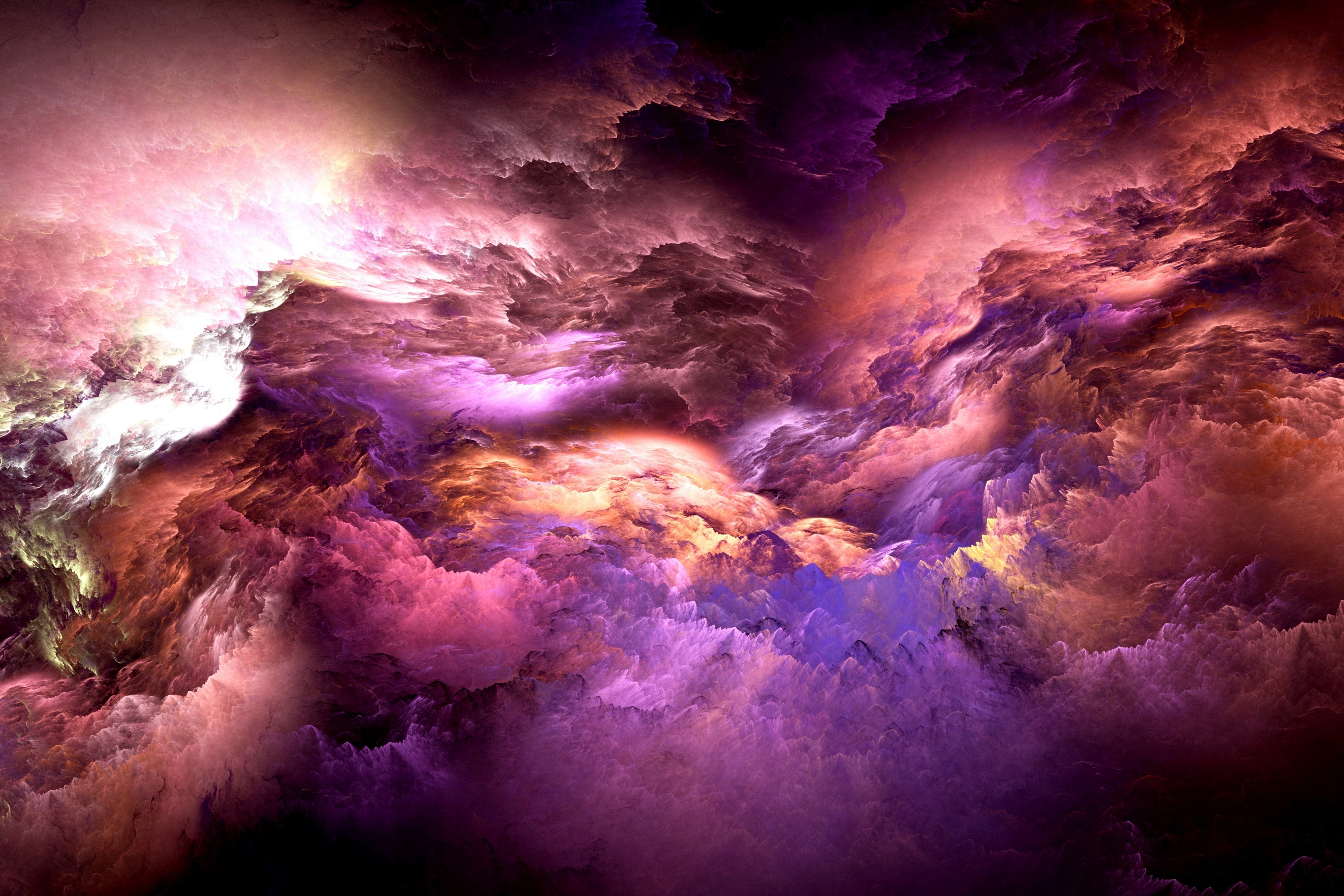 abstract graphics nebula psychedelic space 2k 4k 5k