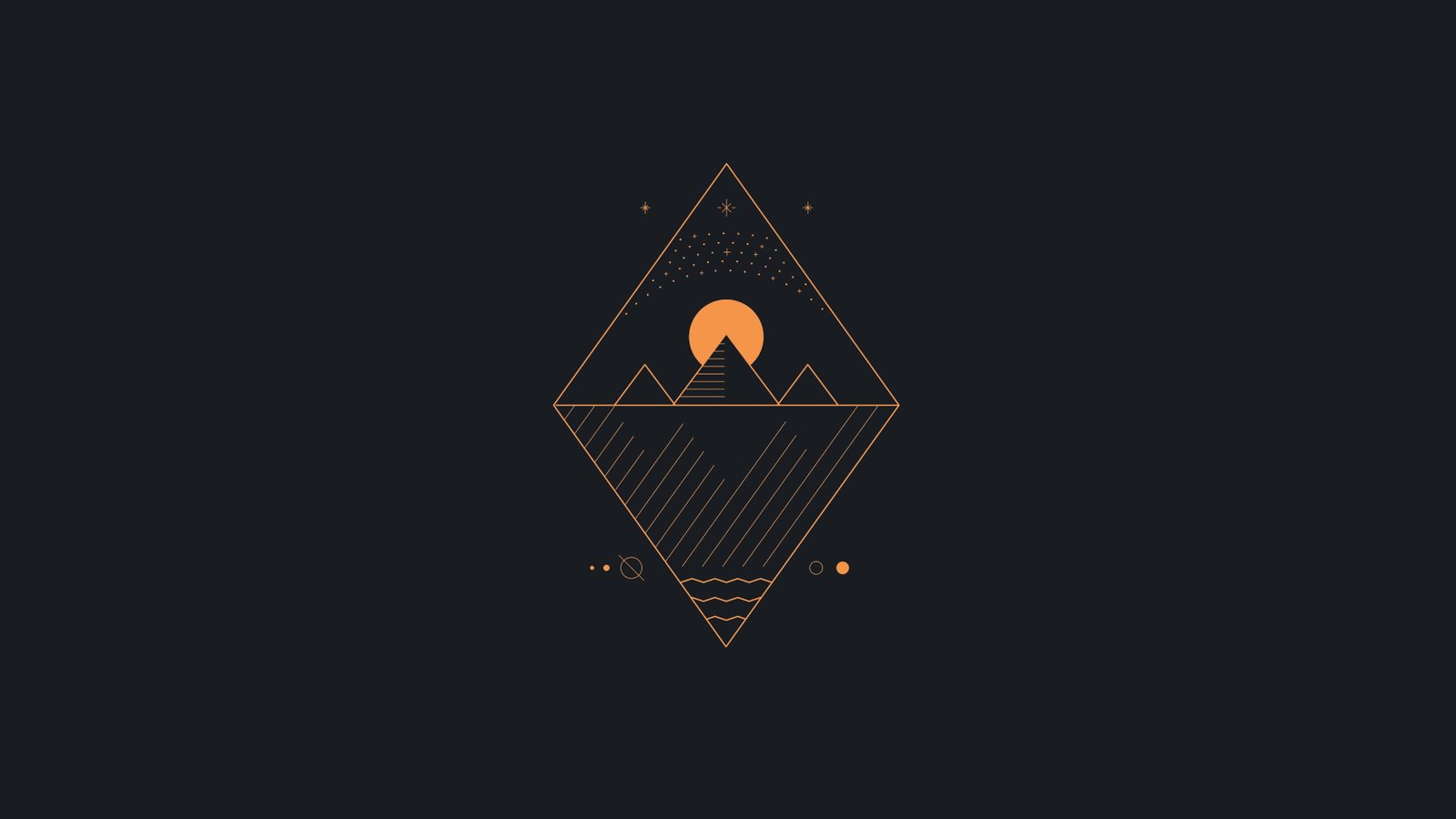 abstract minimalism orange simple background 88 2k