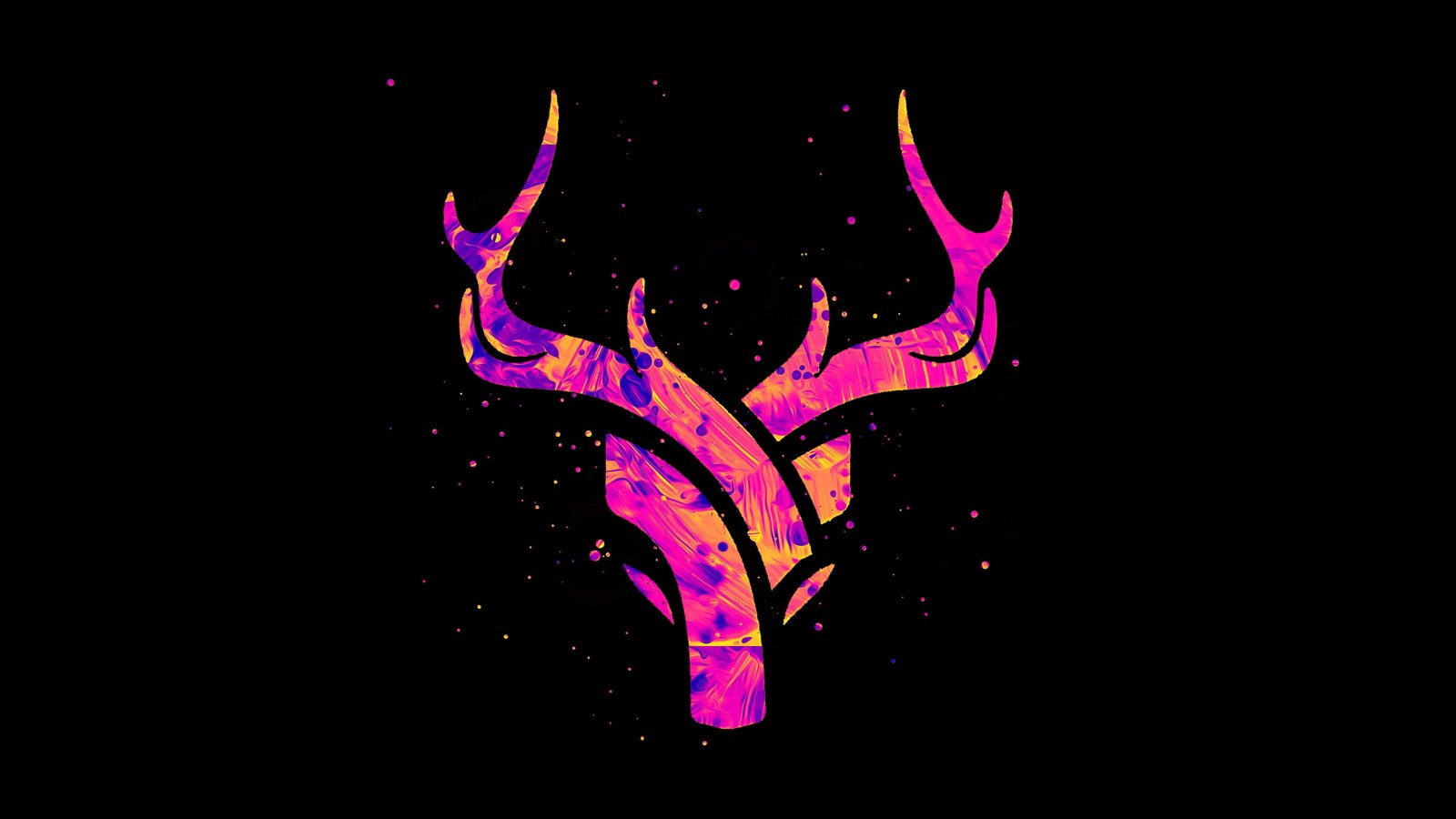 artwork deer minimalist minimalistic abstract colour art 2k