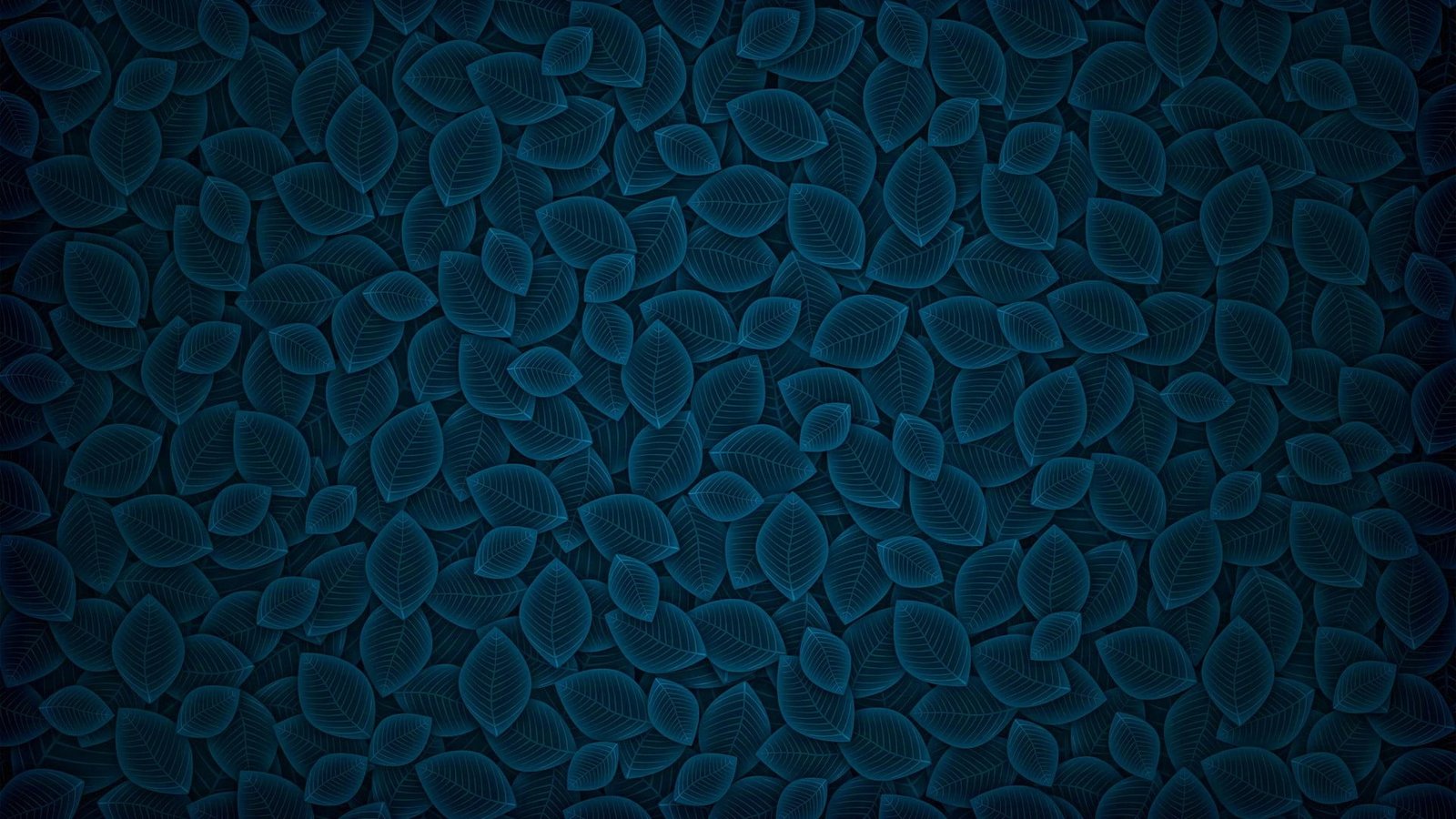 digital art blue leaves pattern texture simple artwork 99