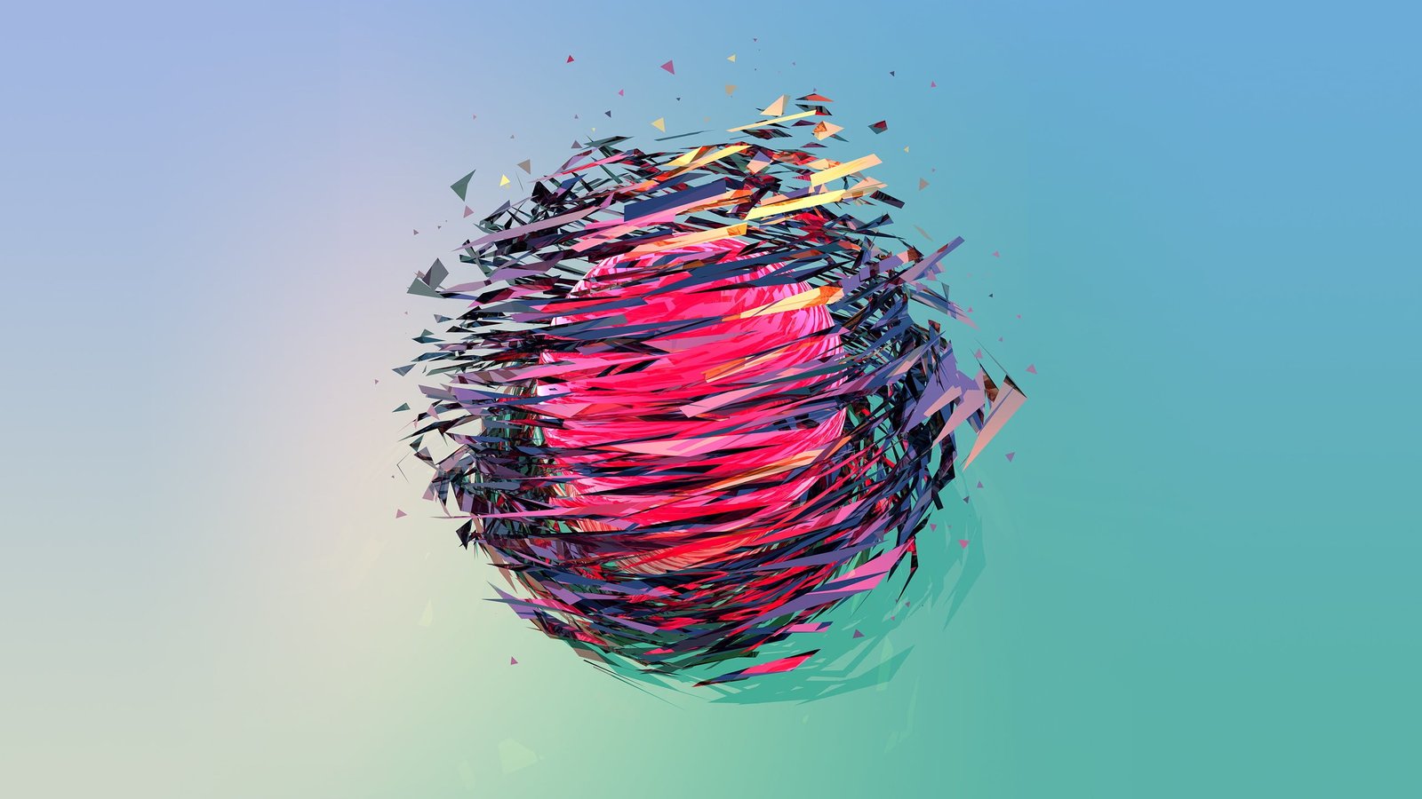 multicolored abstract wallpaper Facets Justin Maller gradient 2k