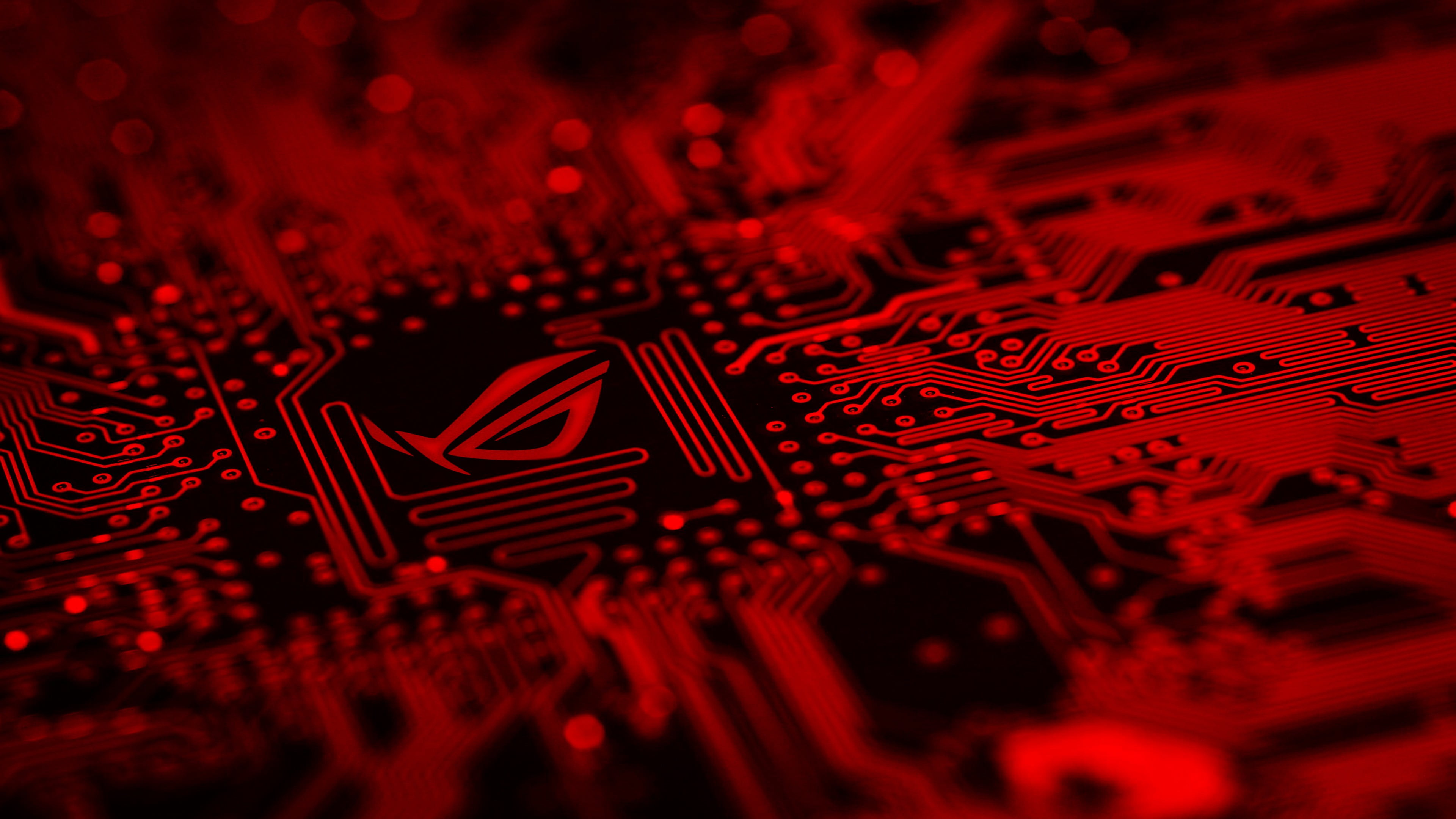 red and black ROG logo Asus Republic of Gamers motherboards 2k