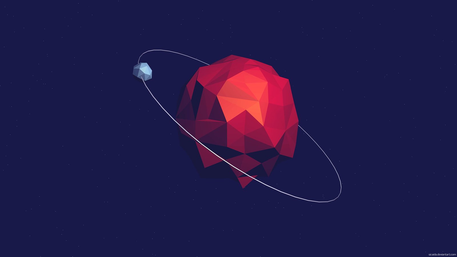 red planet stone clip art saturn illustration low poly 2k