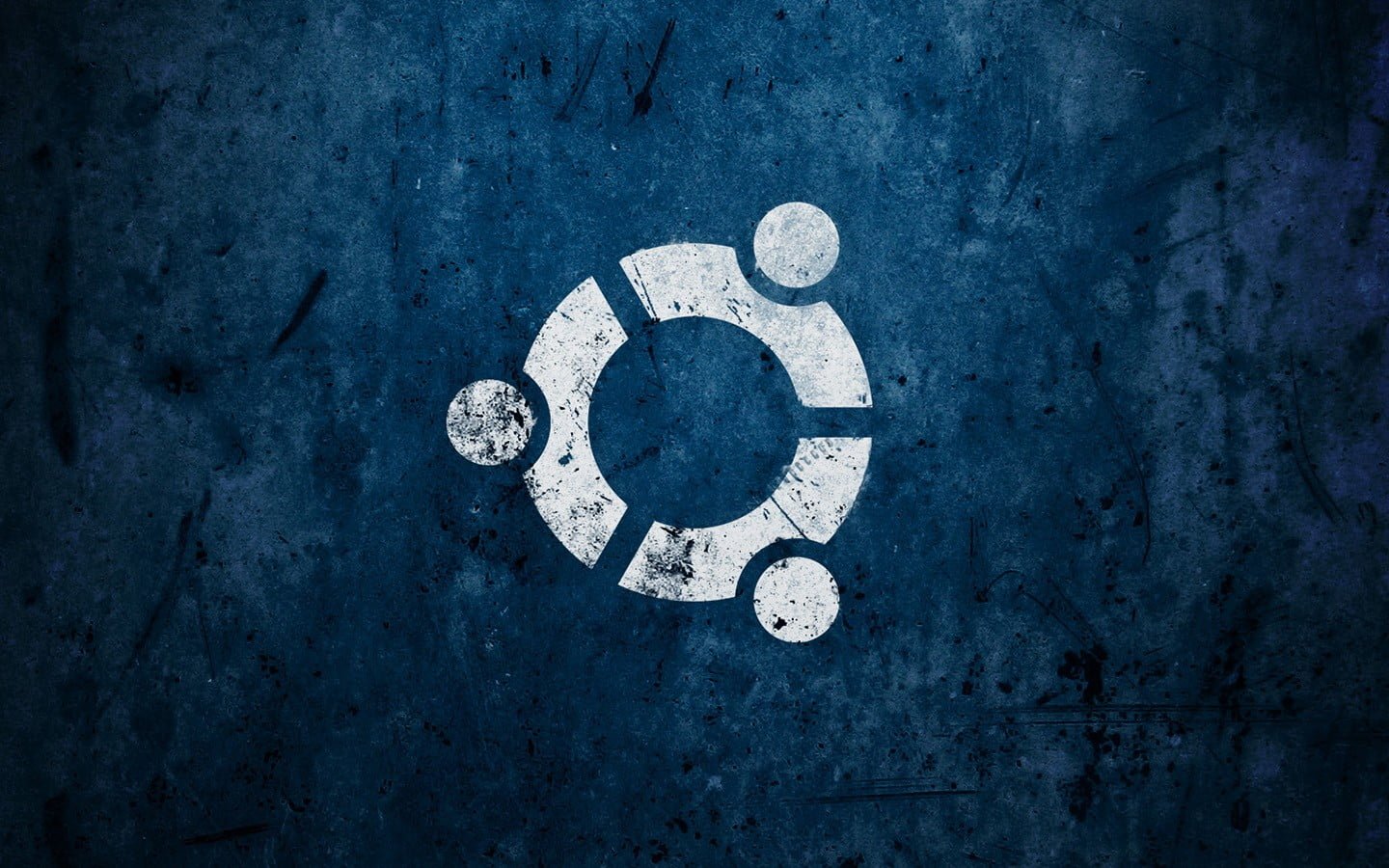 round white logo abstract artwork Linux Ubuntu blue symbol