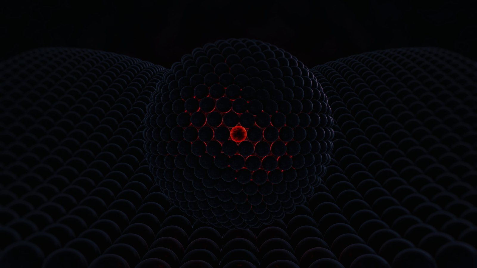 untitled orb abstract Abstract glowing dark red design 2k