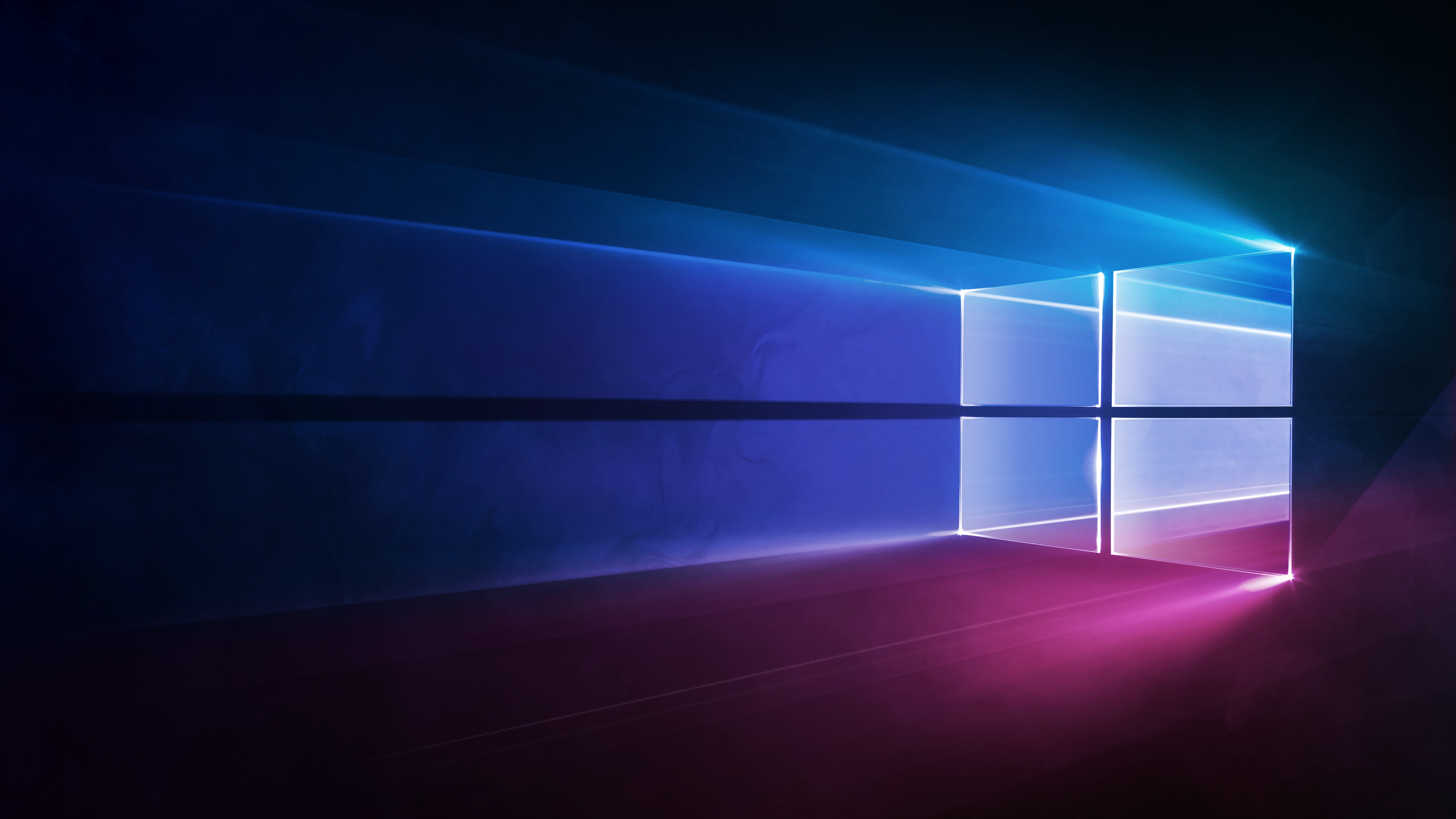 Windows wallpaper Microsoft blue light natural phenomenon 2k
