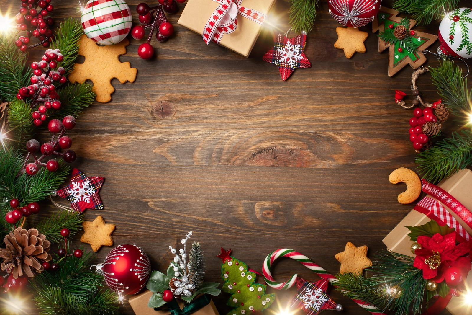 decoration New Year Christmas gifts wood xmas gift box 2k 4k 5k