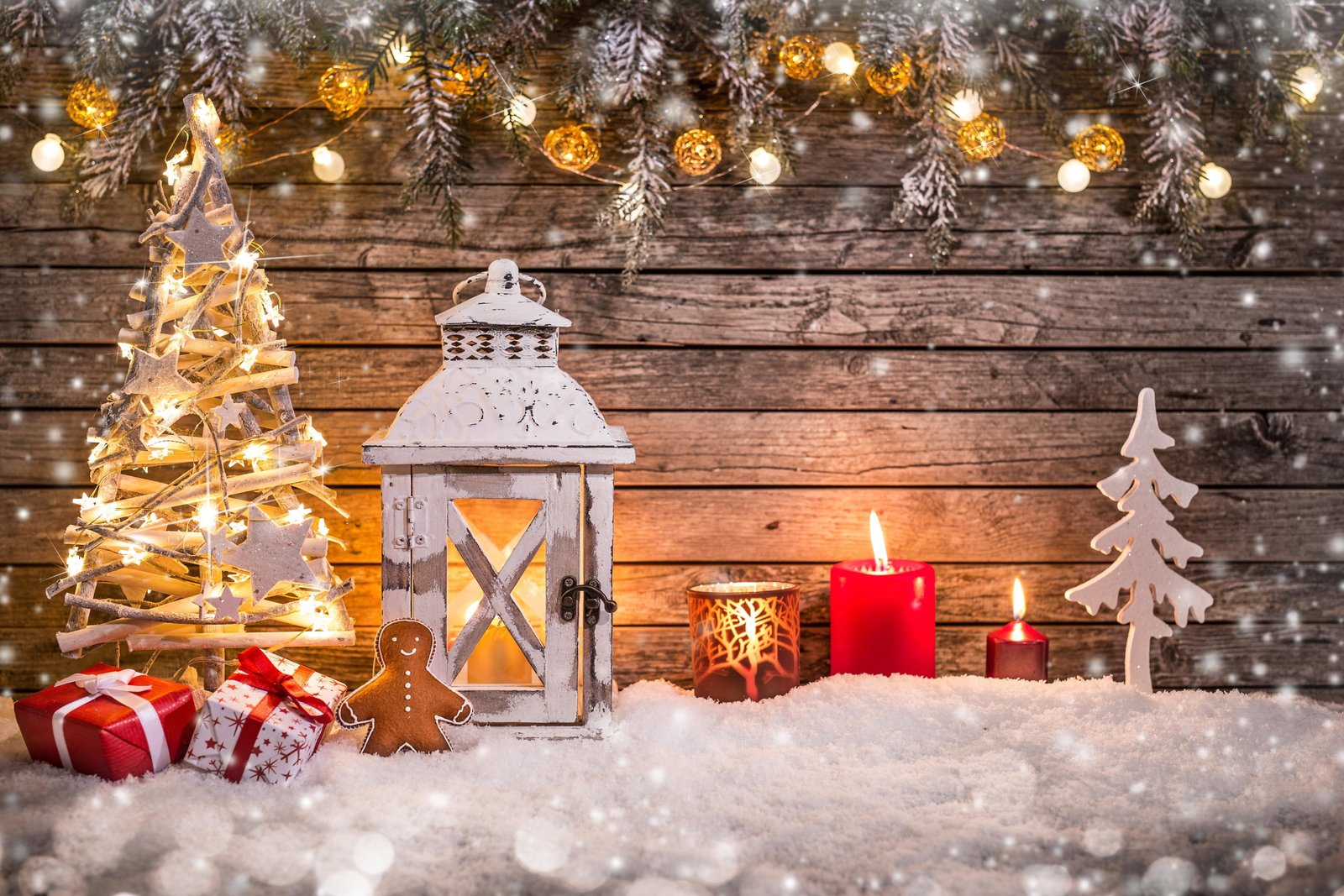 snow lamp toys Christmas fir tree New Year decorations 2k 4k 5k