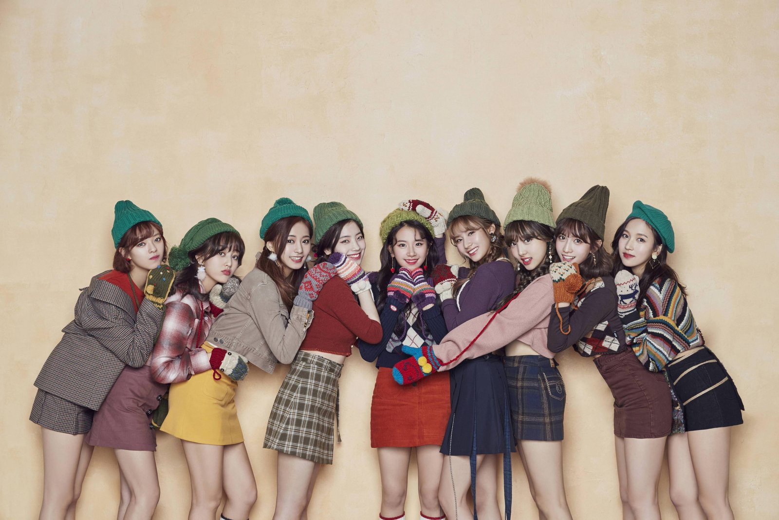 K pop Twice Christmas singer women warm colors Asian 2k 4k