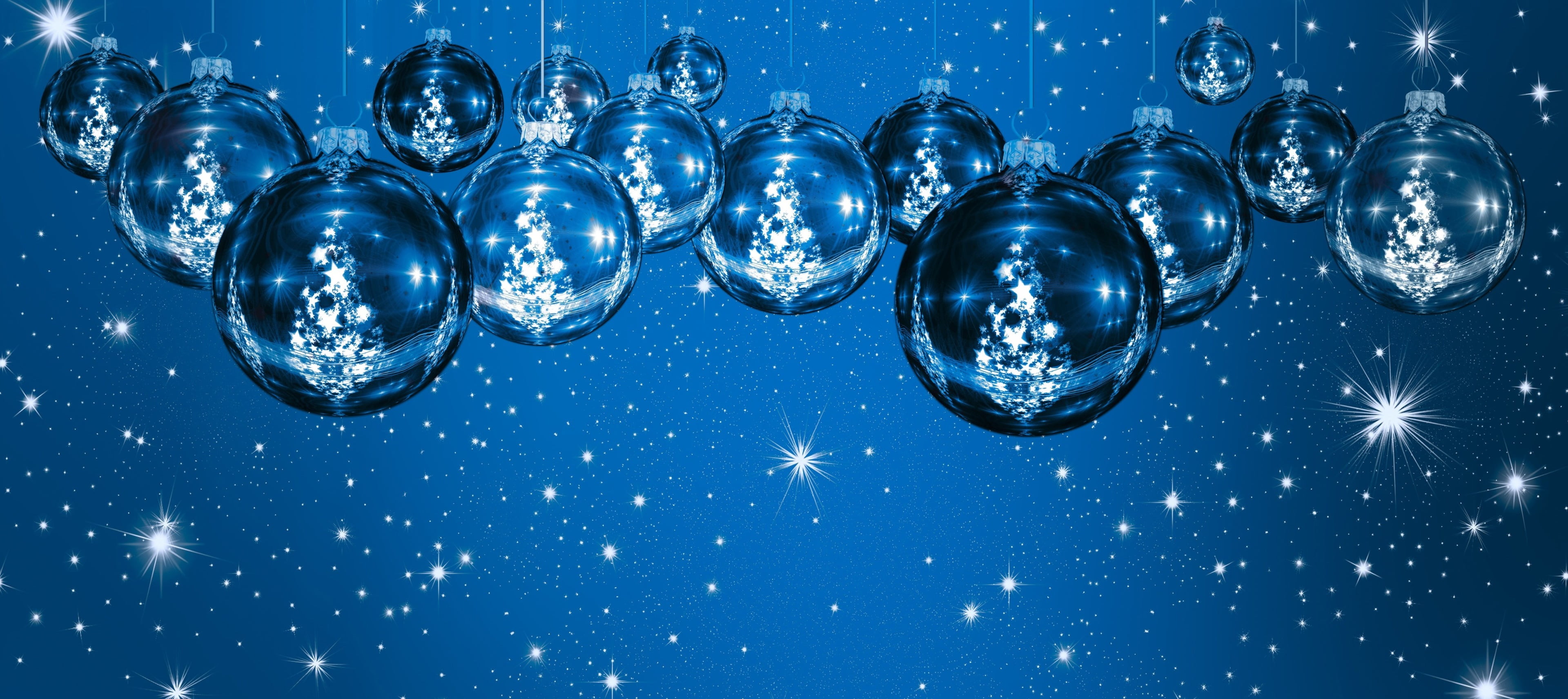 christmas desktop wallpaper hd blue no people shiny group of objects 2k