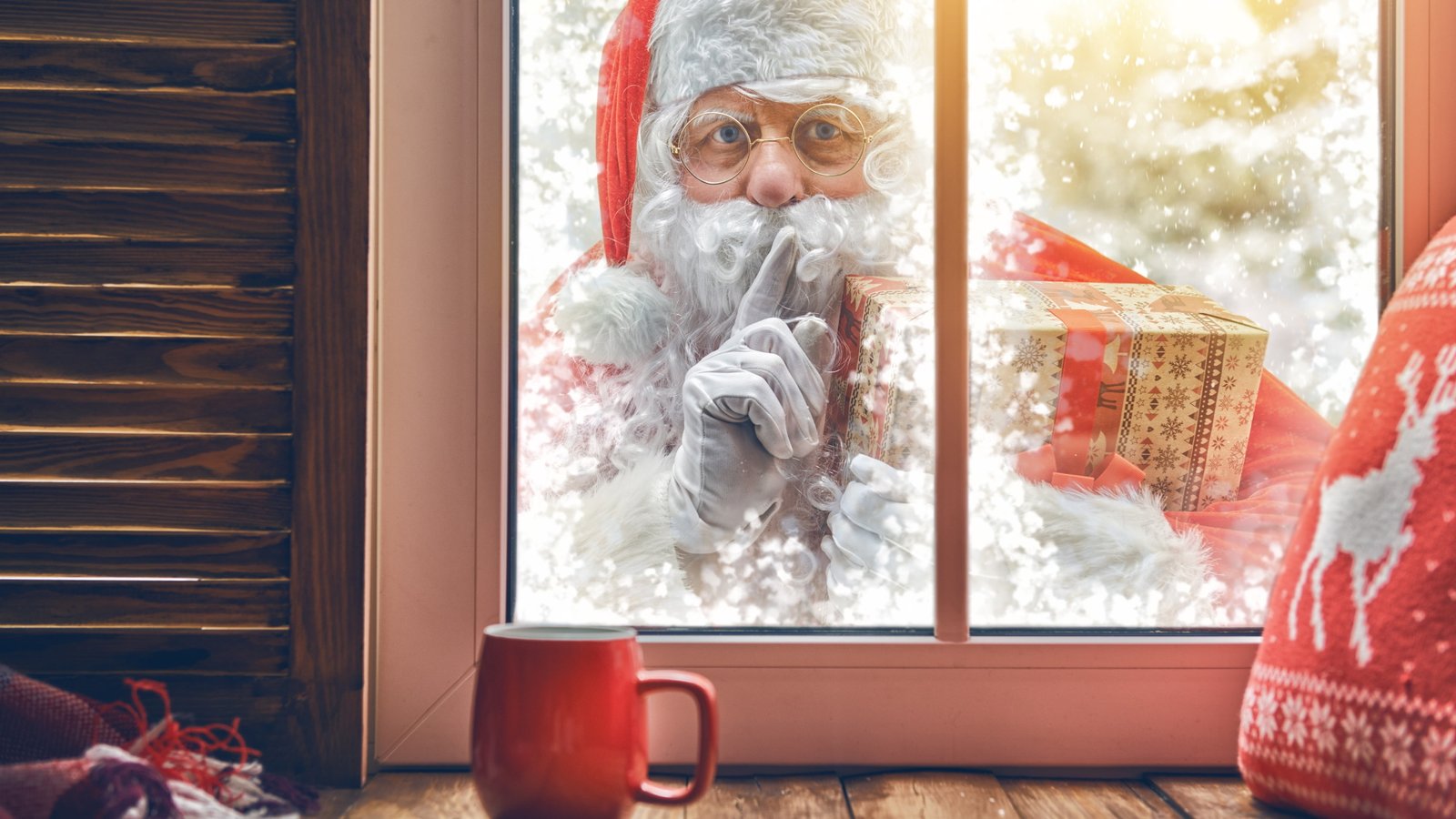 santa claus christmas window gift indoor cup 2k