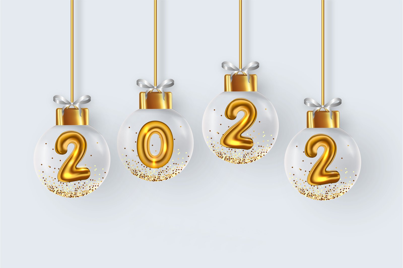 balls background Christmas figures New year 2k 4k 5k
