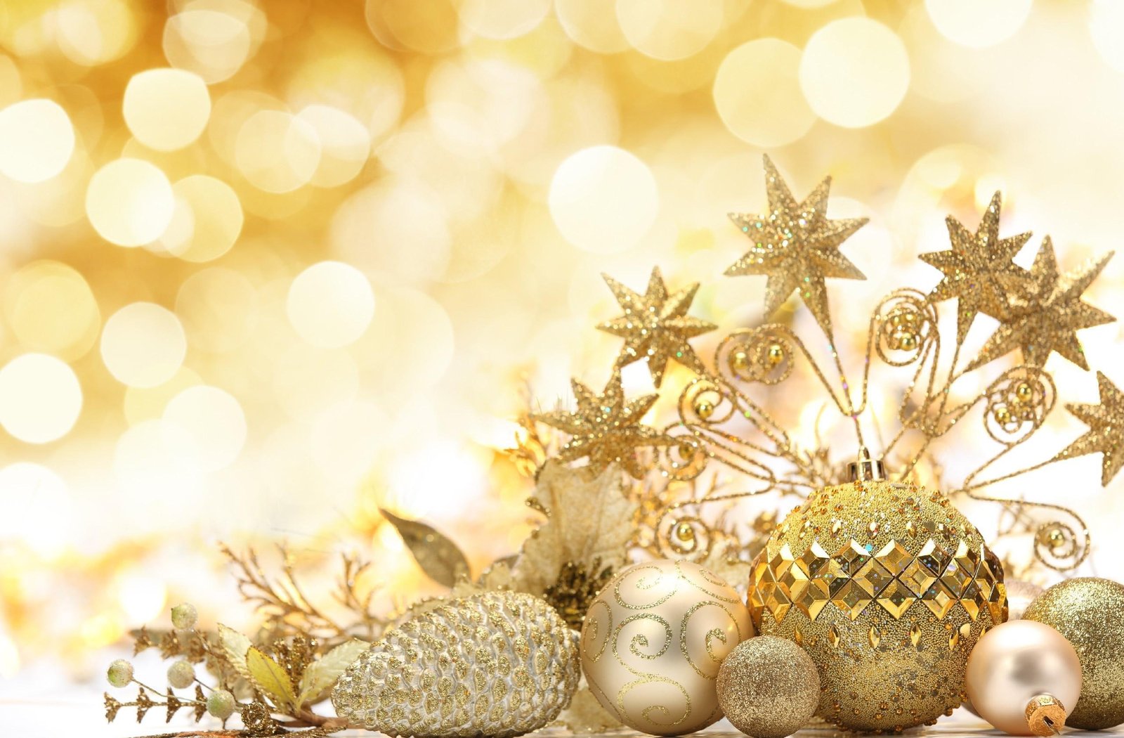 christmas decorations gold new year decoration mood 2k