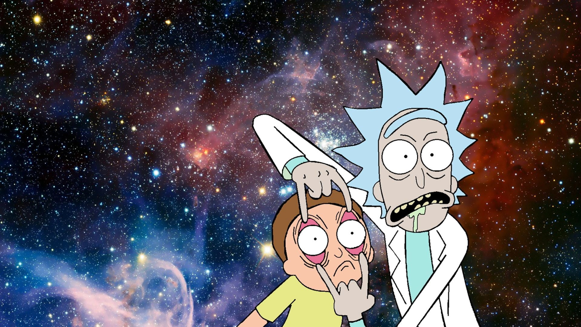 Rick and Morty fan art humor Sanchez Smith night