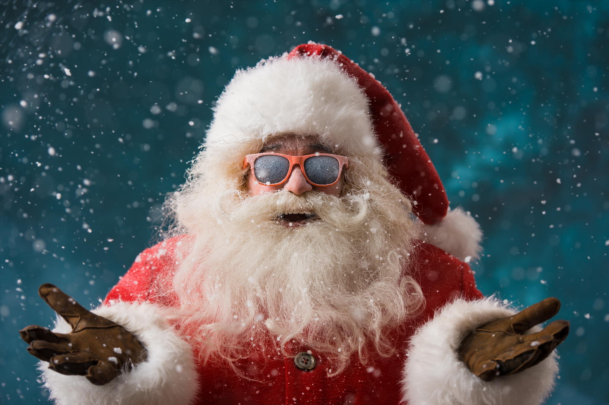 Santa Claus santa claus illustration fur glasses beard Christmas 2k