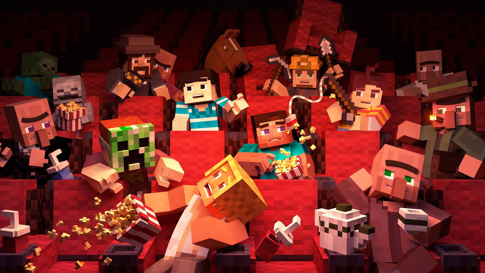 LEGO movie still digital wallpaper Minecraft illustration