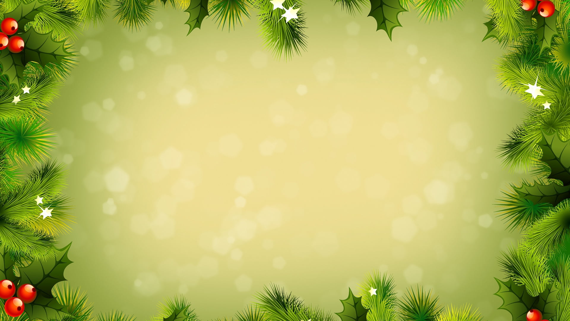 green Christmas background template branches backgrounds decoration