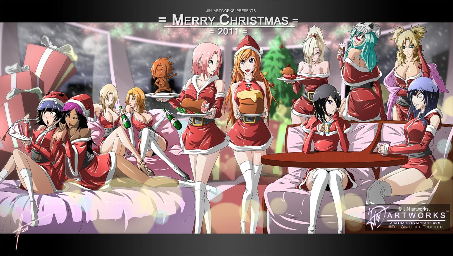 Merry Christmas poster Naruto Shippuuden Haruno Sakura