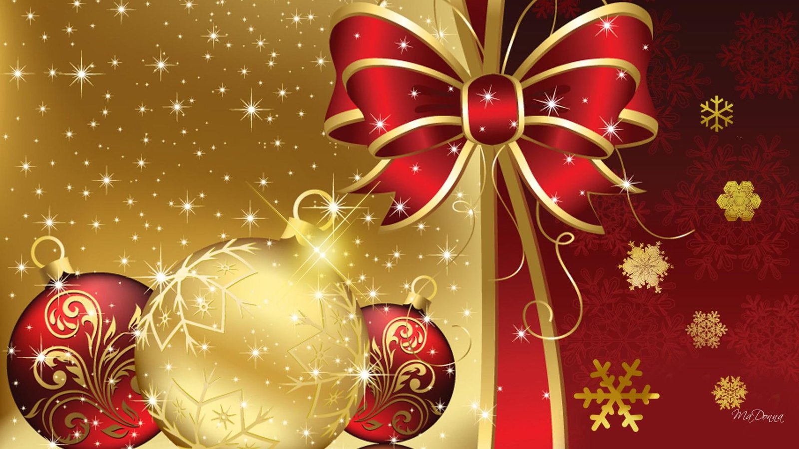 Stars Of Christmas Snow decorations new year glitter ribbon