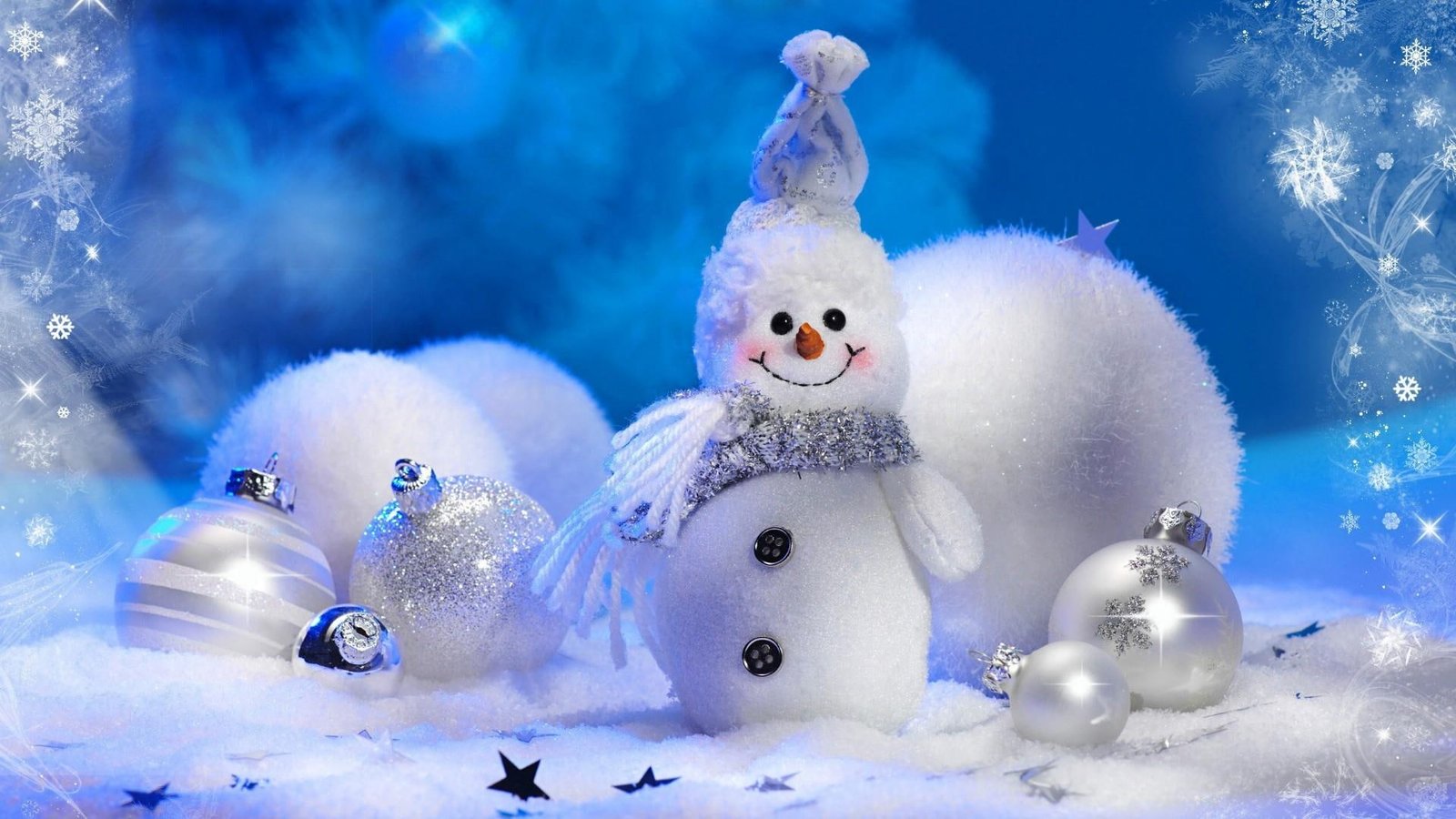 snowman winter christmas ball decoration