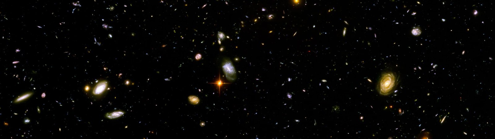 Solar System wallpaper space galaxy Hubble Deep Field digital art 2k