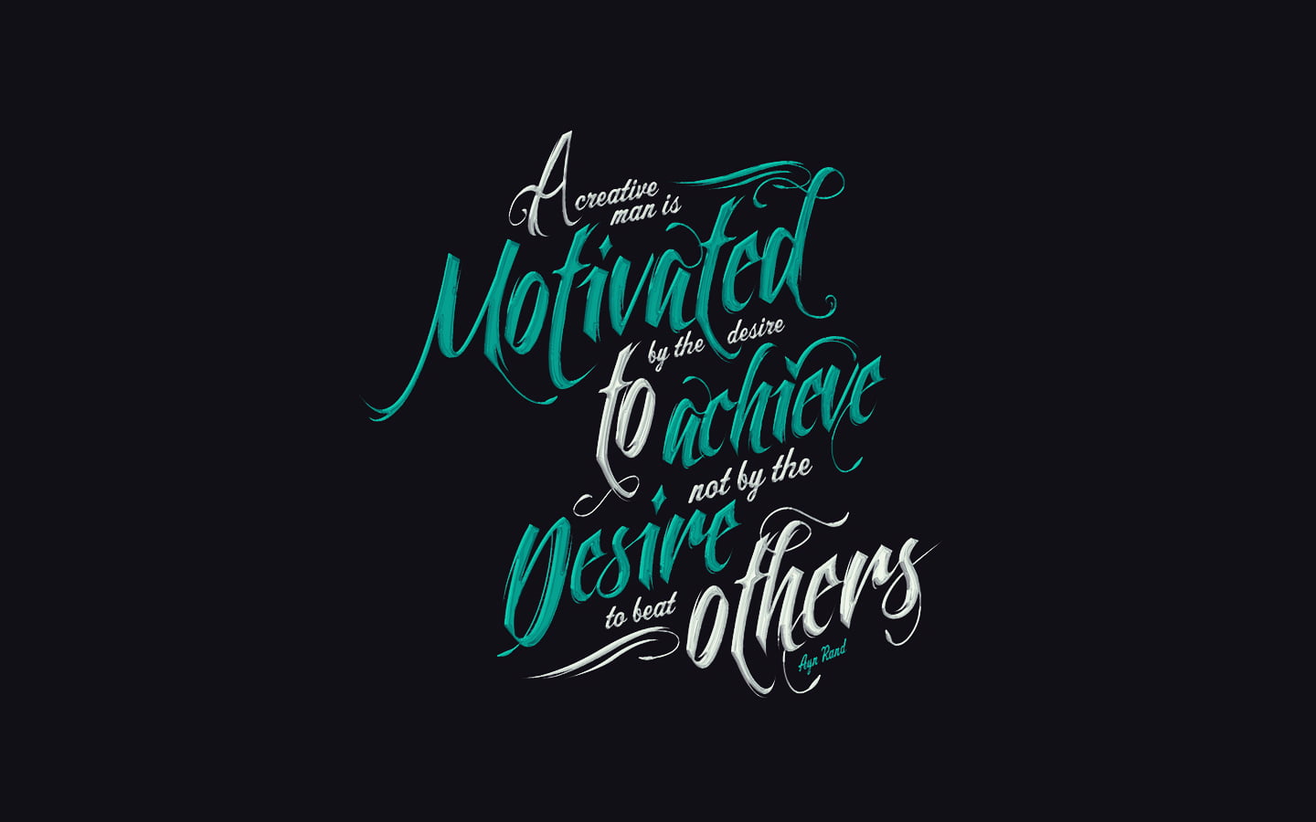 teal and white quote text wallpaper artwork motivational minimalism