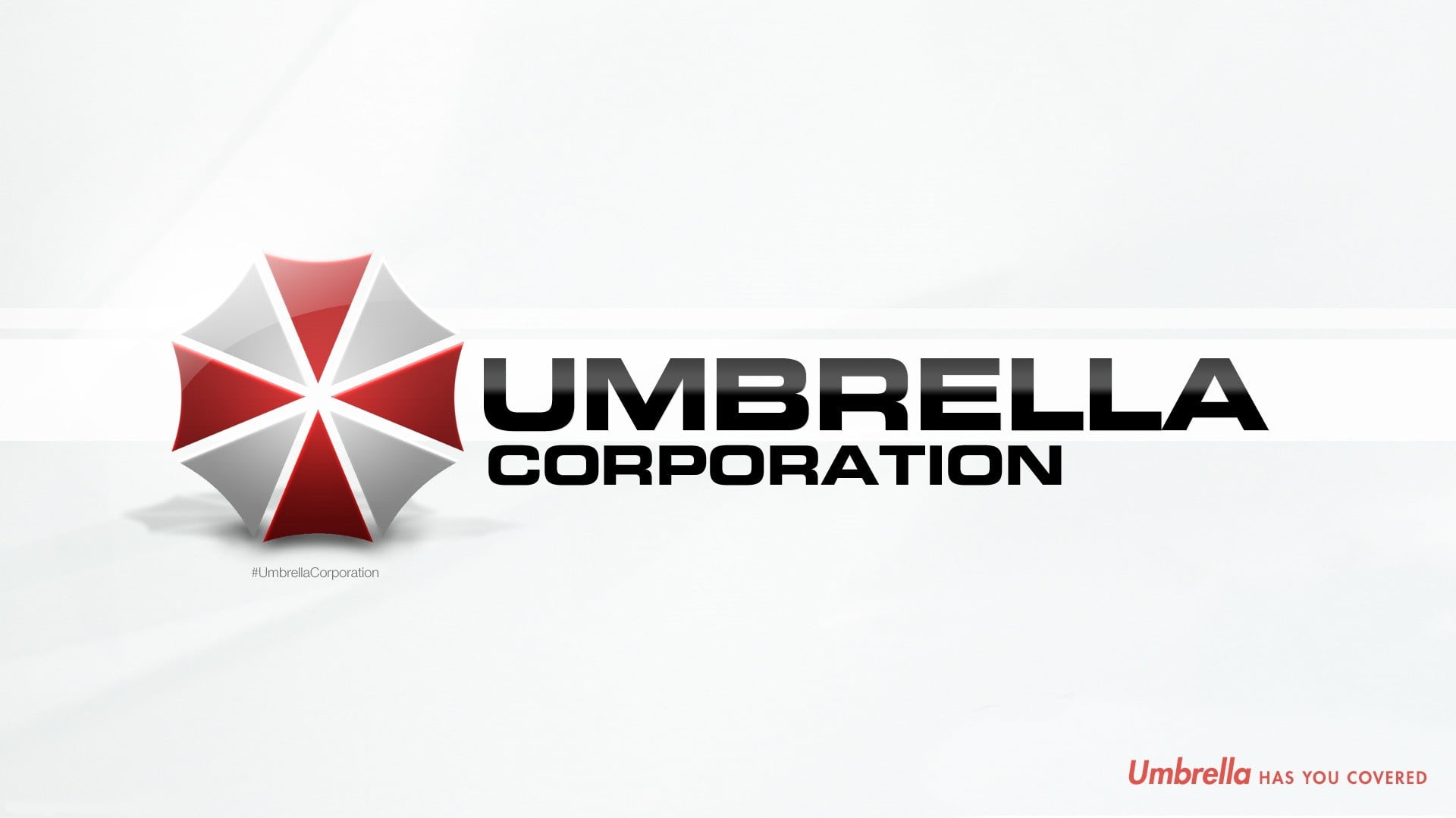 Resident Evil Umbrella Corporation logo text copy space communication