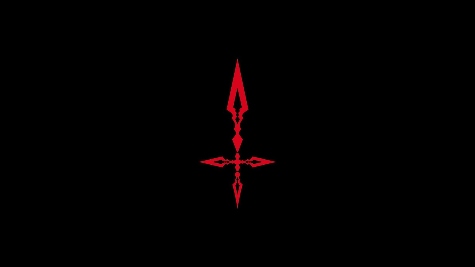 black simple background Fate Stay Night minimalism red