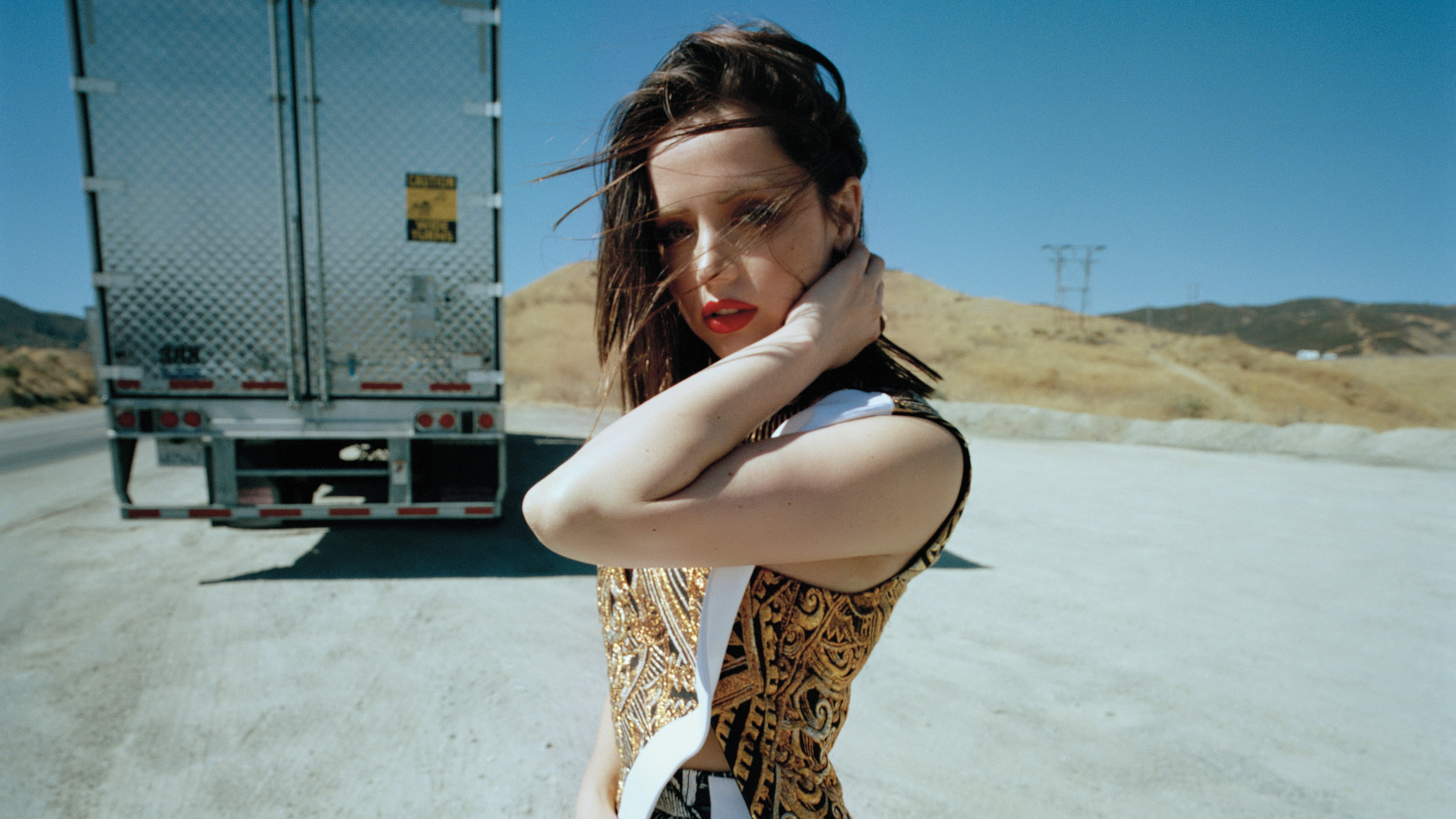 Actresses Ana de Armas Brunette Cuban Lipstick 2k