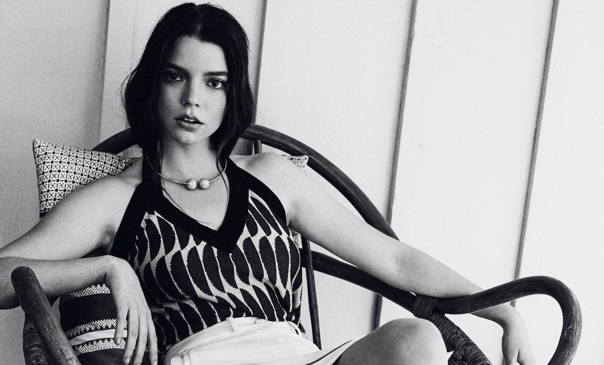 Actresses Anya Taylor Joy American Black amp; White Model 50