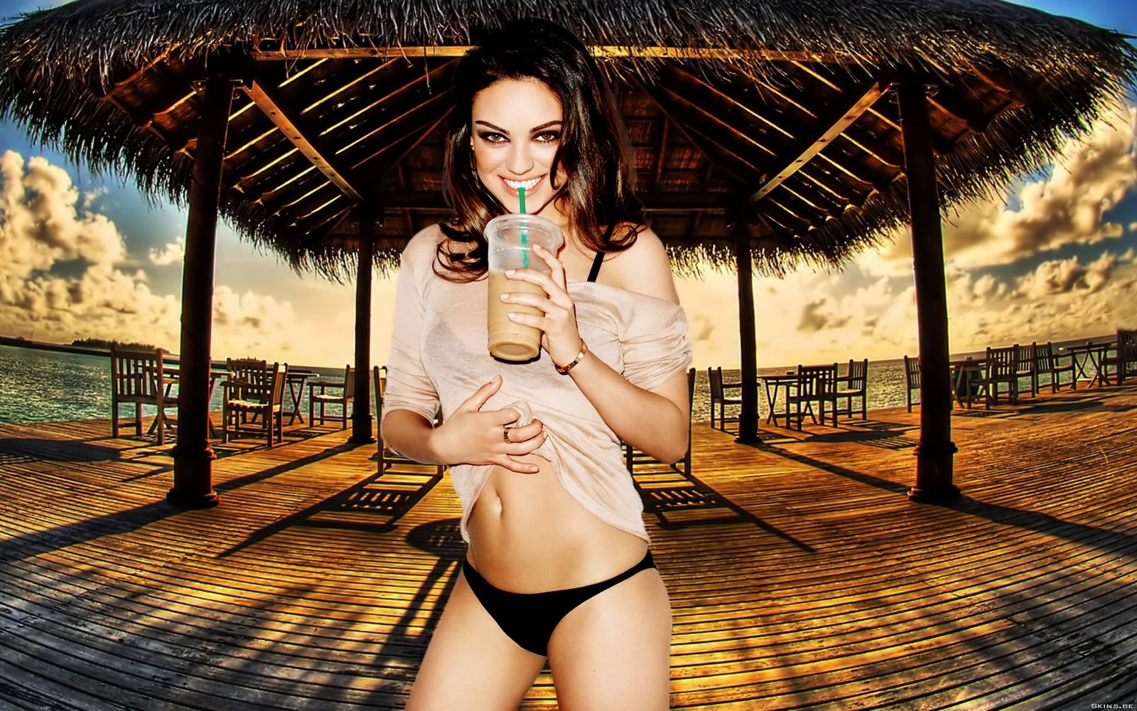 actress brunette brunettes female females kunis mila 22