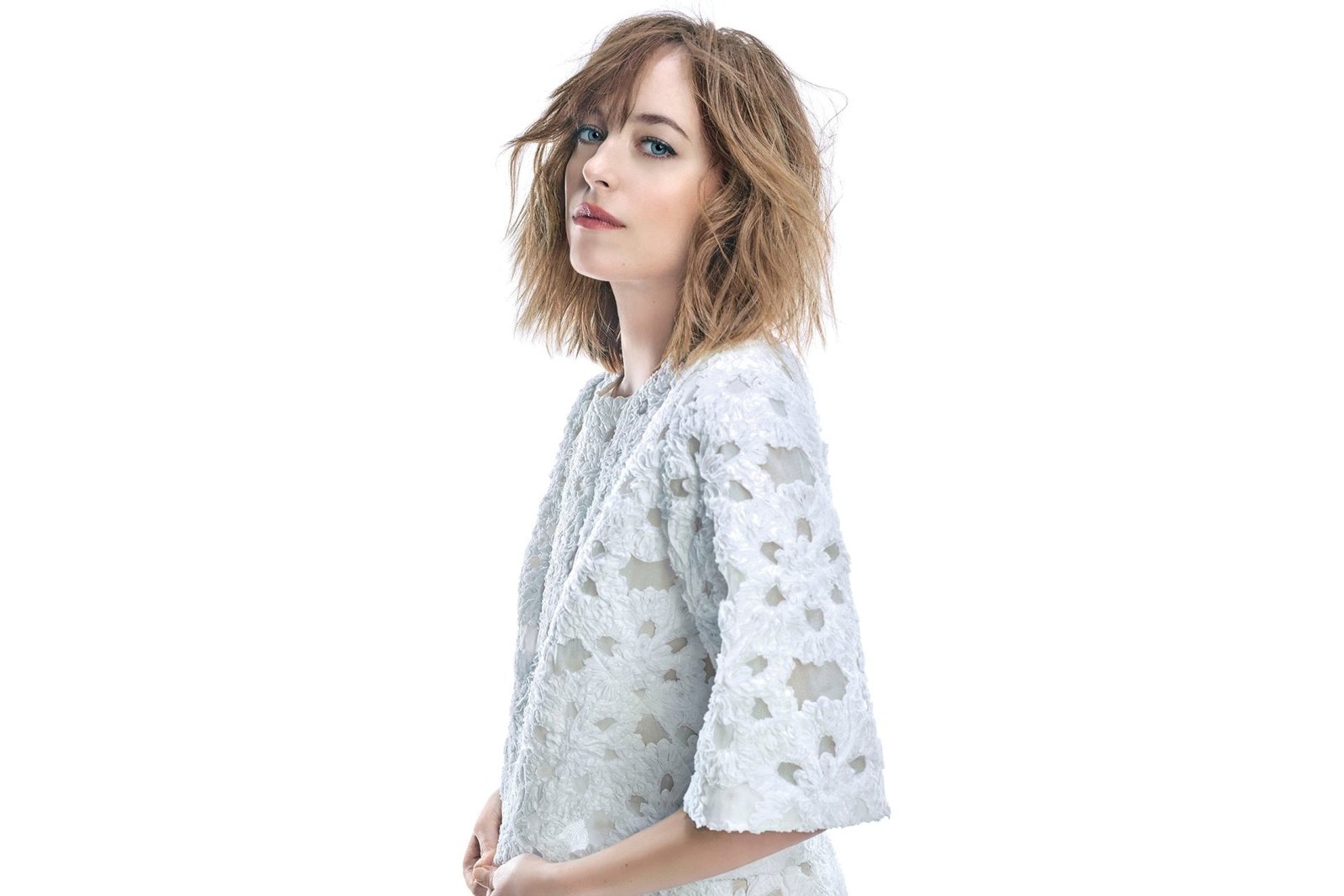 Actresses Dakota Johnson American Blue Eyes Brunette