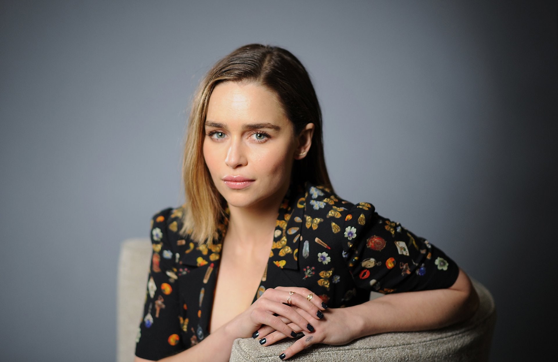 Actresses Emilia Clarke Brunette English Green Eyes