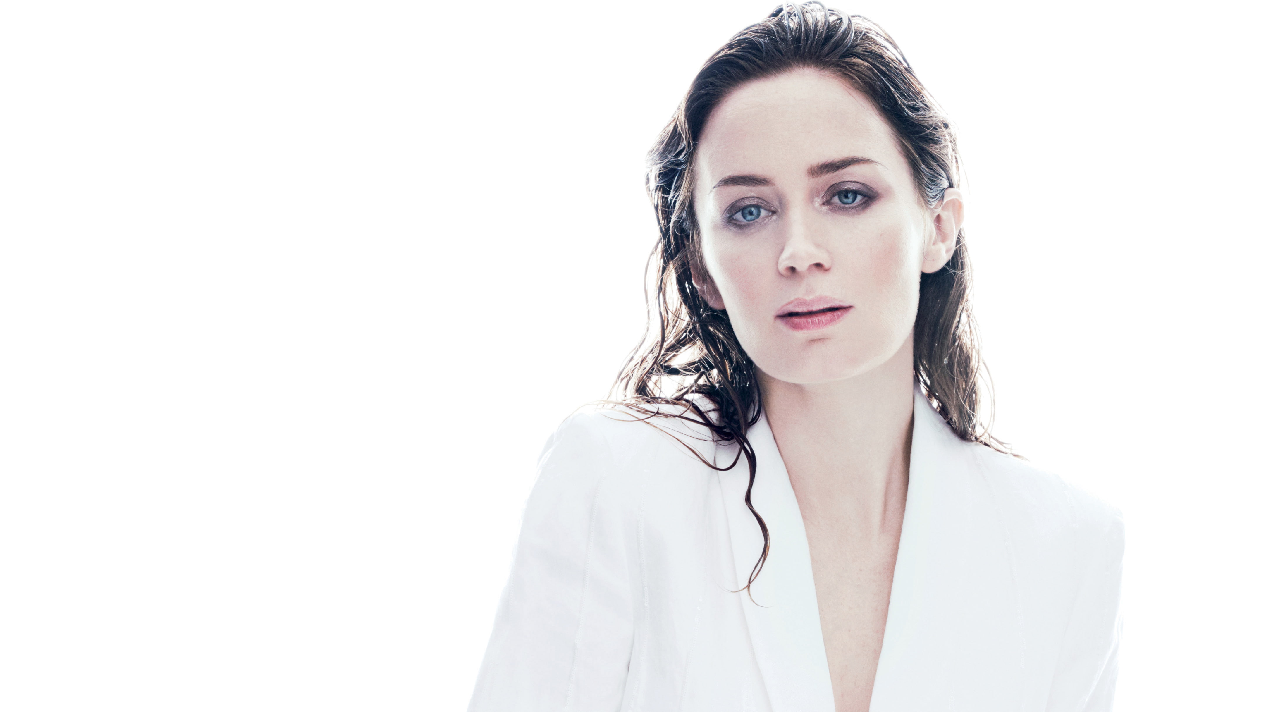 Actresses Emily Blunt Blue Eyes Brunette English 2k 4k