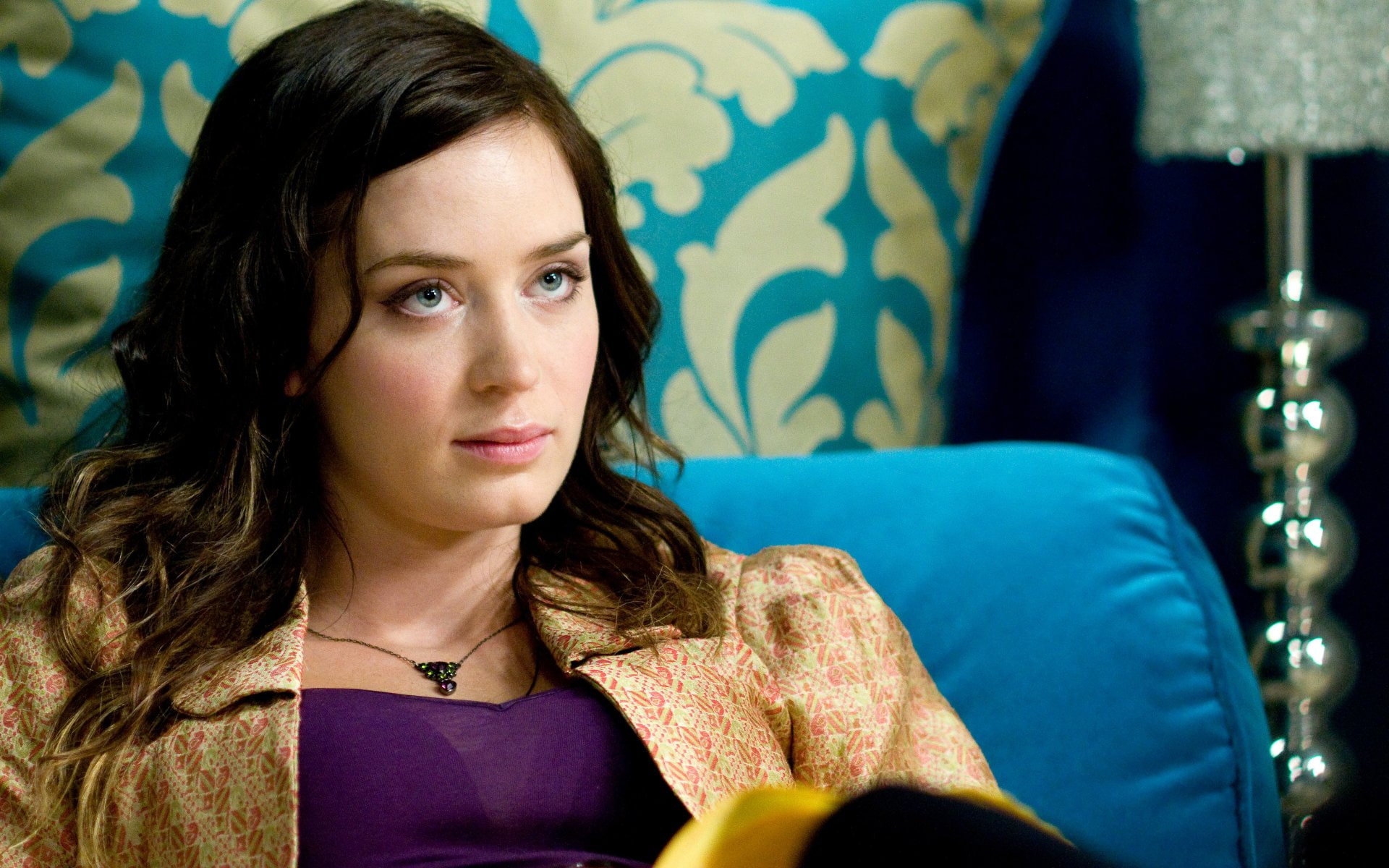 Actresses Emily Blunt English portrait indoors women young adult