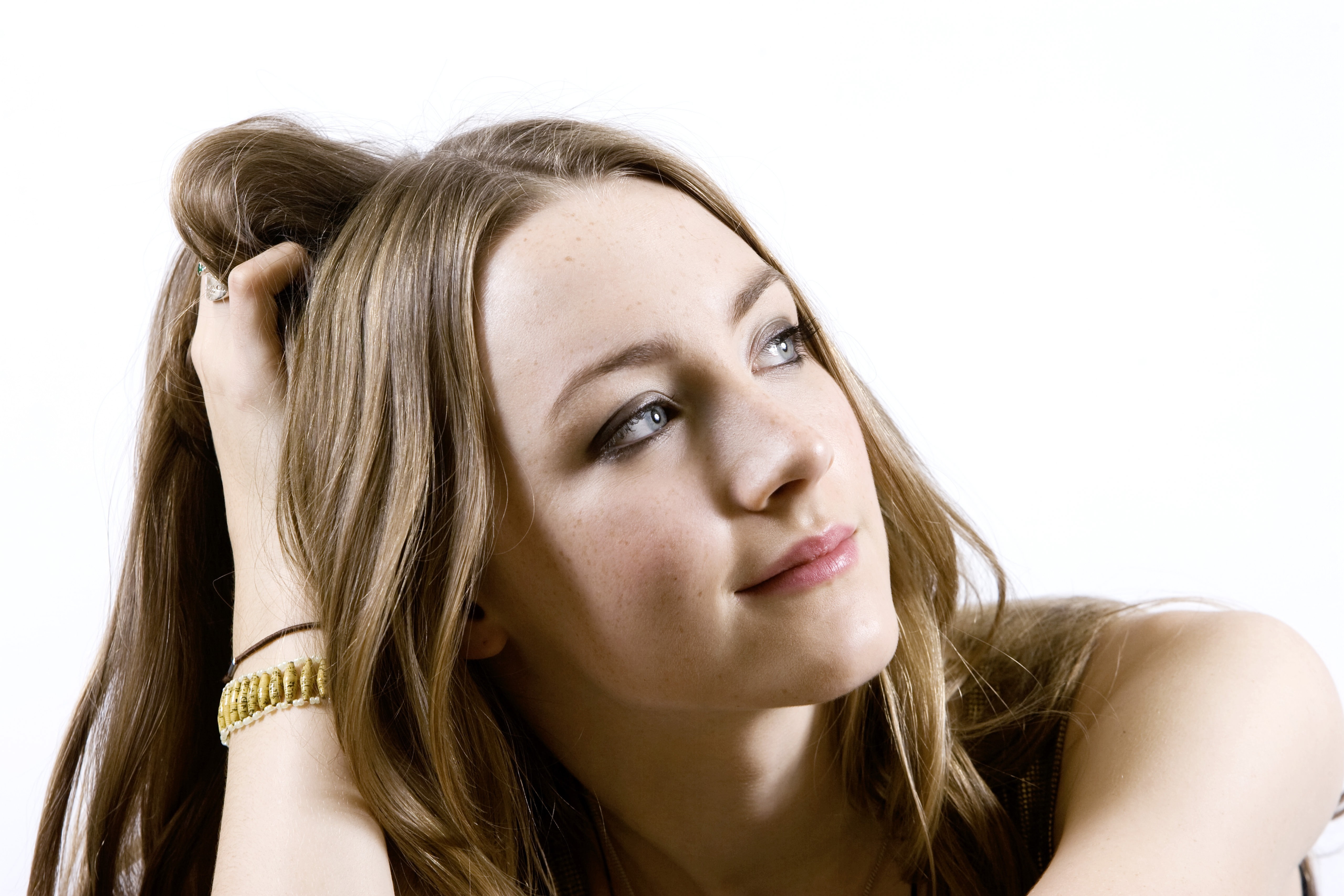 actress women Saoirse Ronan hair portrait white background 77 2k 4k 5k