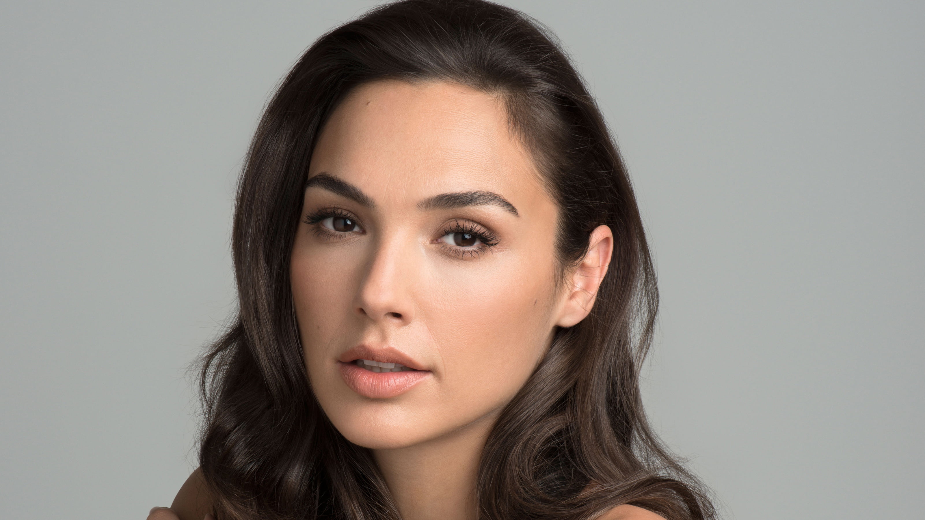 Actresses Gal Gadot Black Hair Brown Eyes Face Israeli 2k