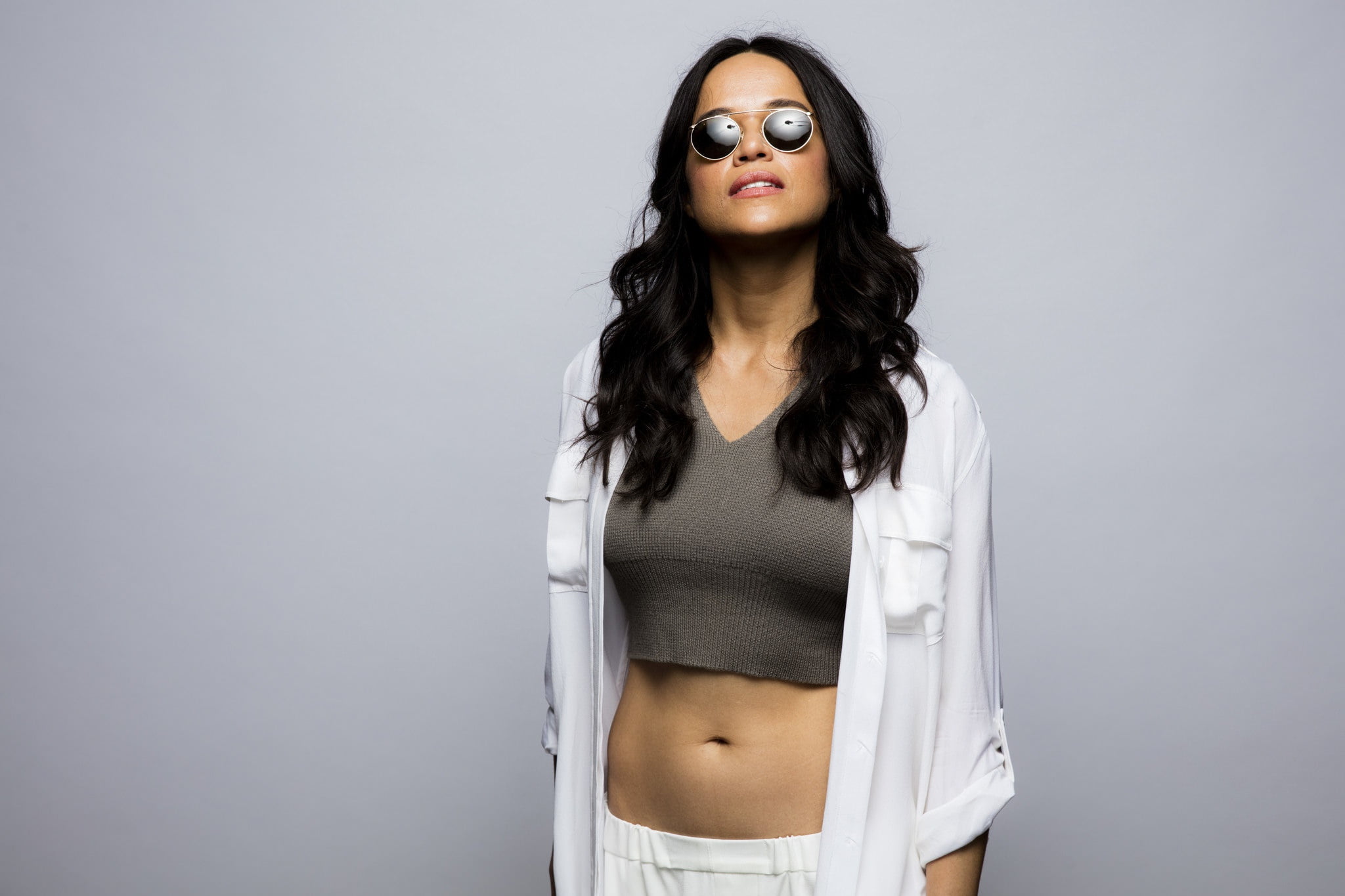 Actresses Michelle Rodriguez American Black Hair Long 2k