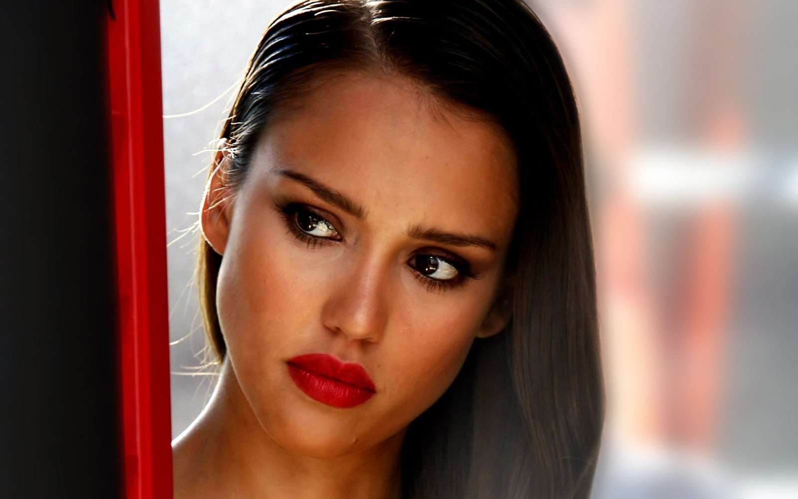 Actresses Jessica Alba portrait young adult headshot one person