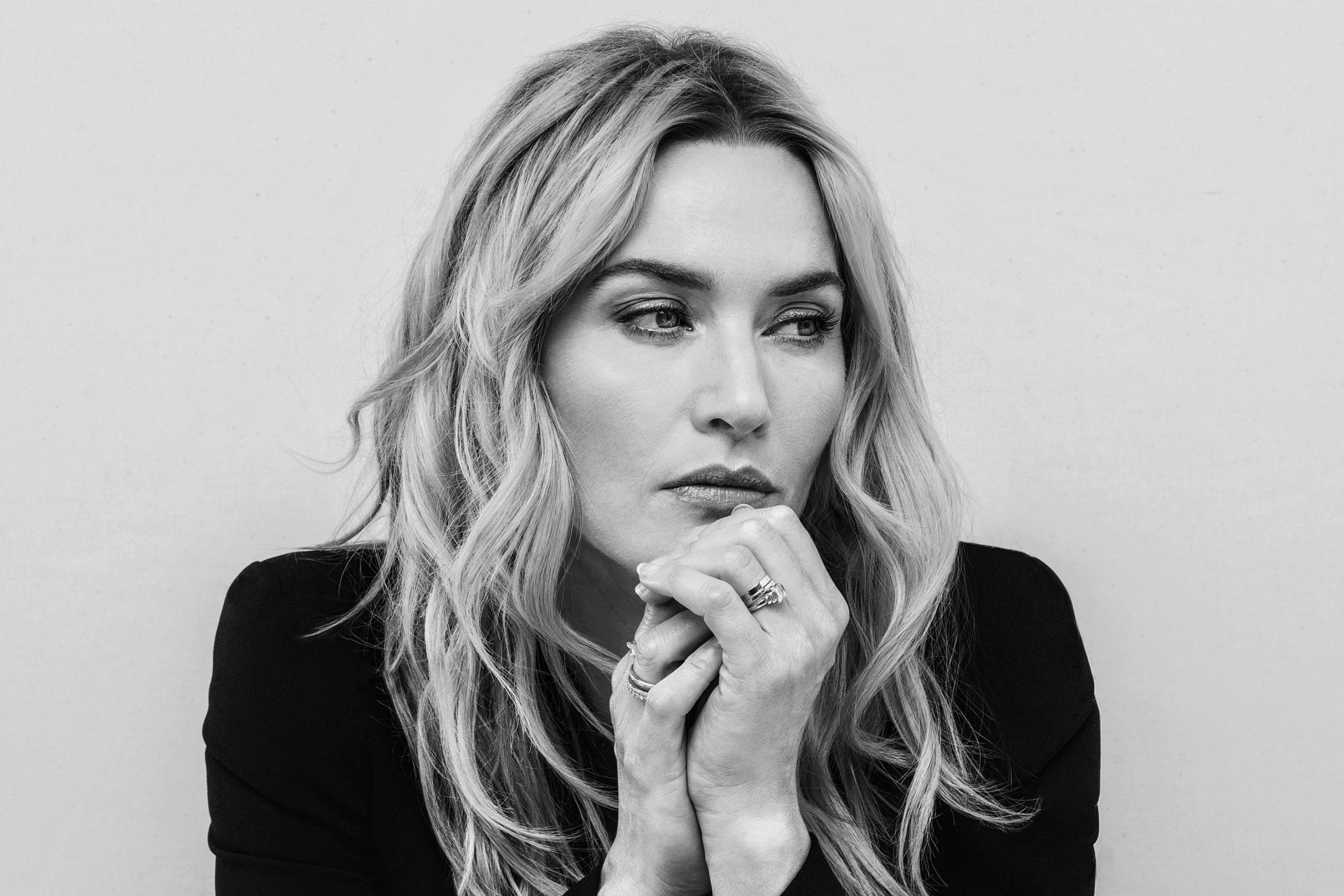 Actresses Kate Winslet Black amp; White English Face