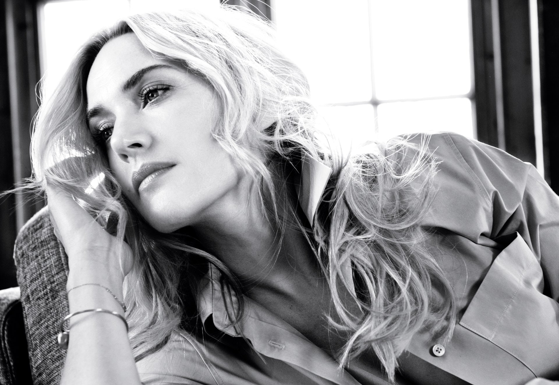 Actresses Kate Winslet Black amp; White English