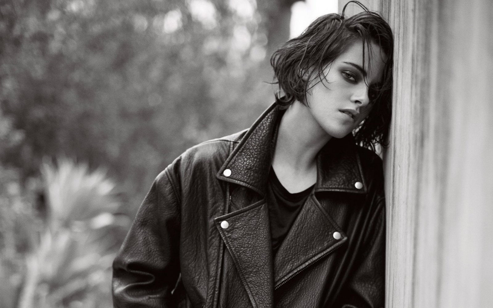 Actresses Kristen Stewart American Black amp; White Brunette
