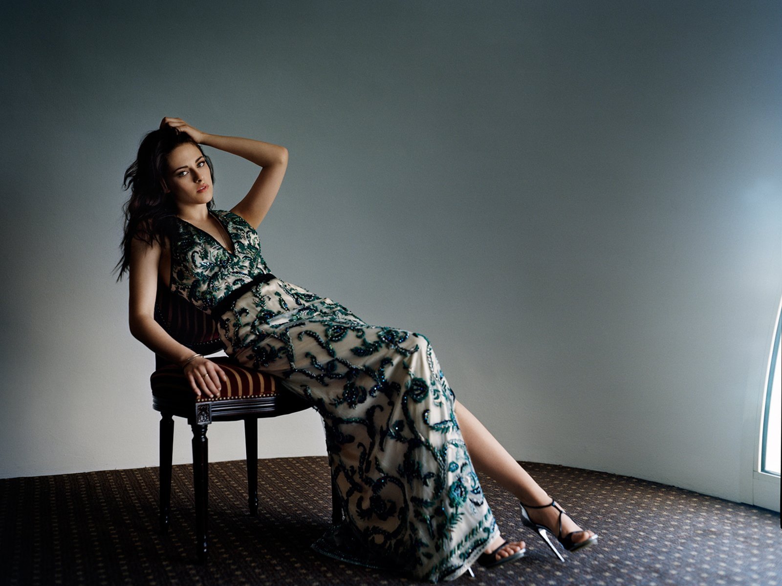 Actresses Kristen Stewart American Brunette Dress fashion
