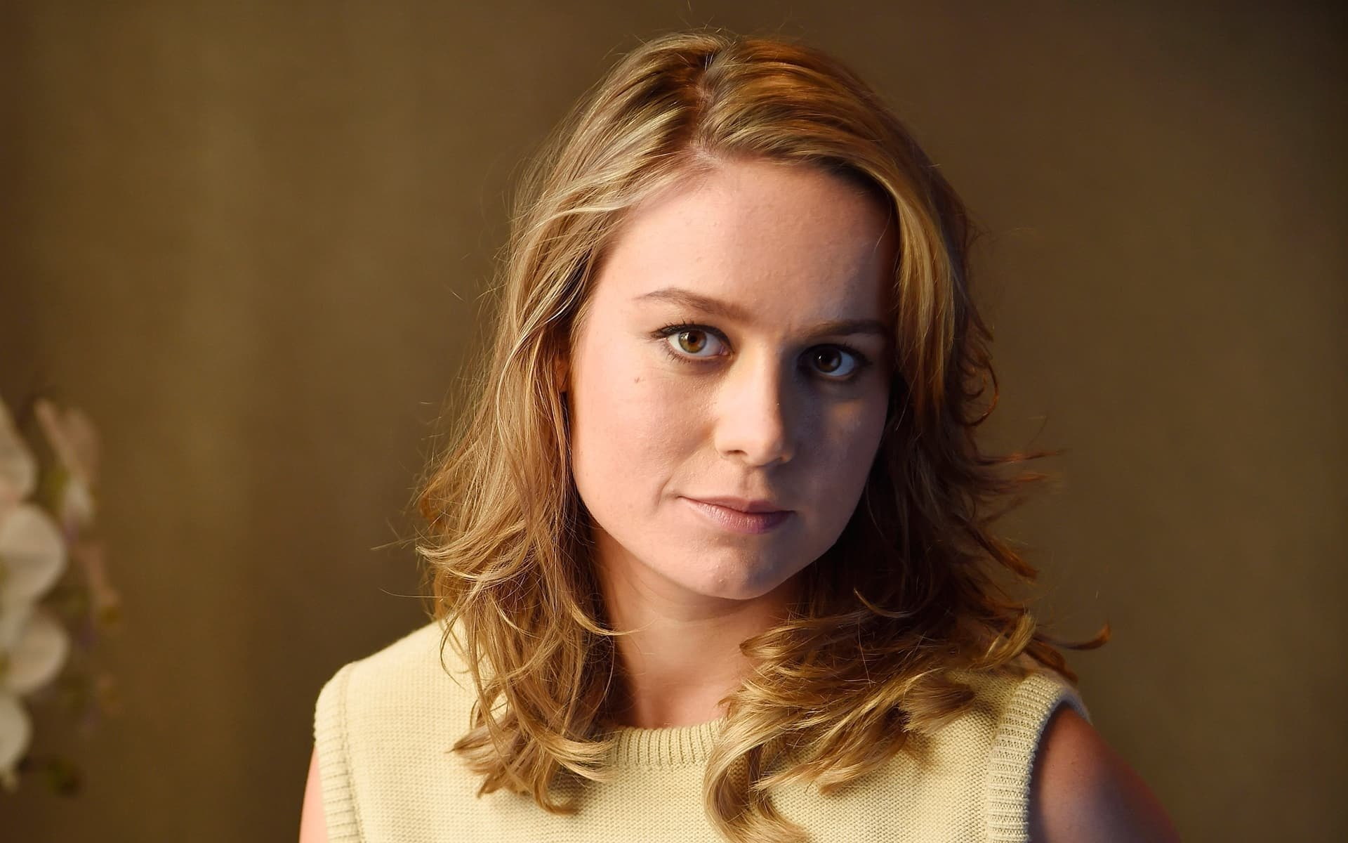 Celebrity Brie Larson Actress Blonde Brown Eyes Face