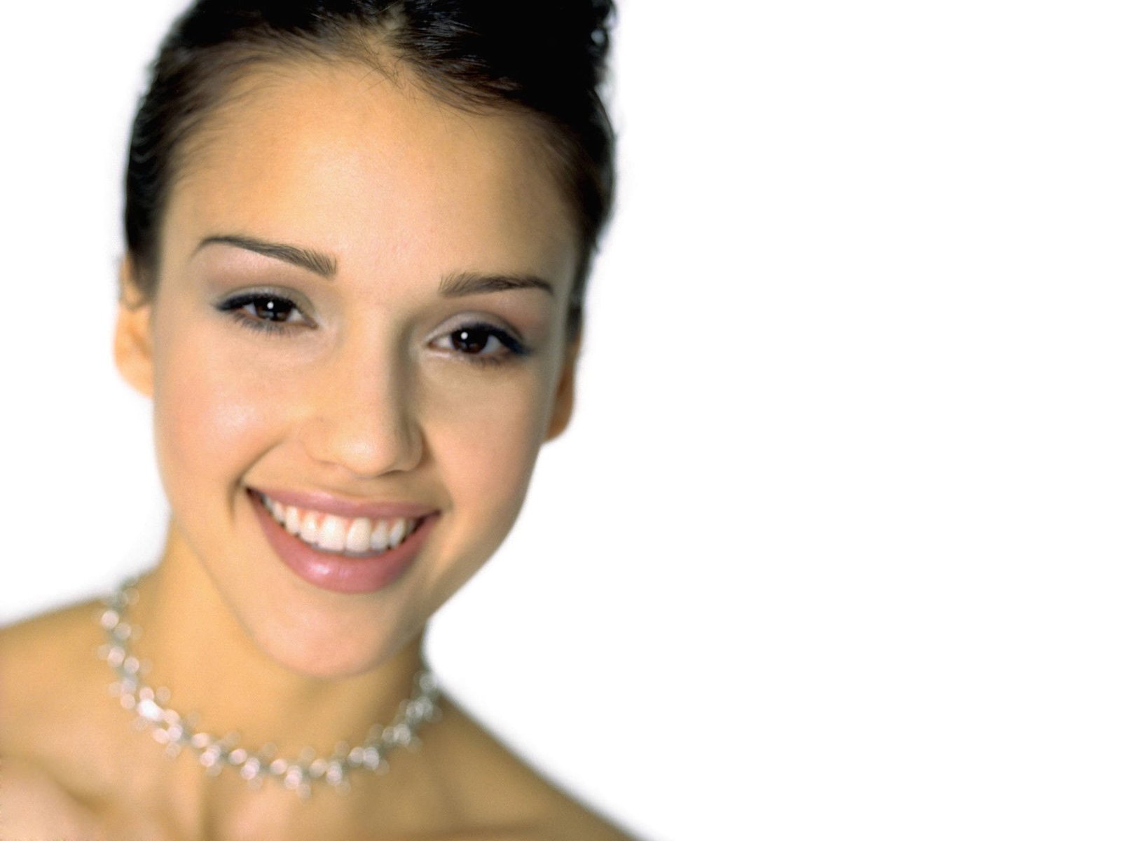 Jessica Alba women face portrait actress celebrity smiling
