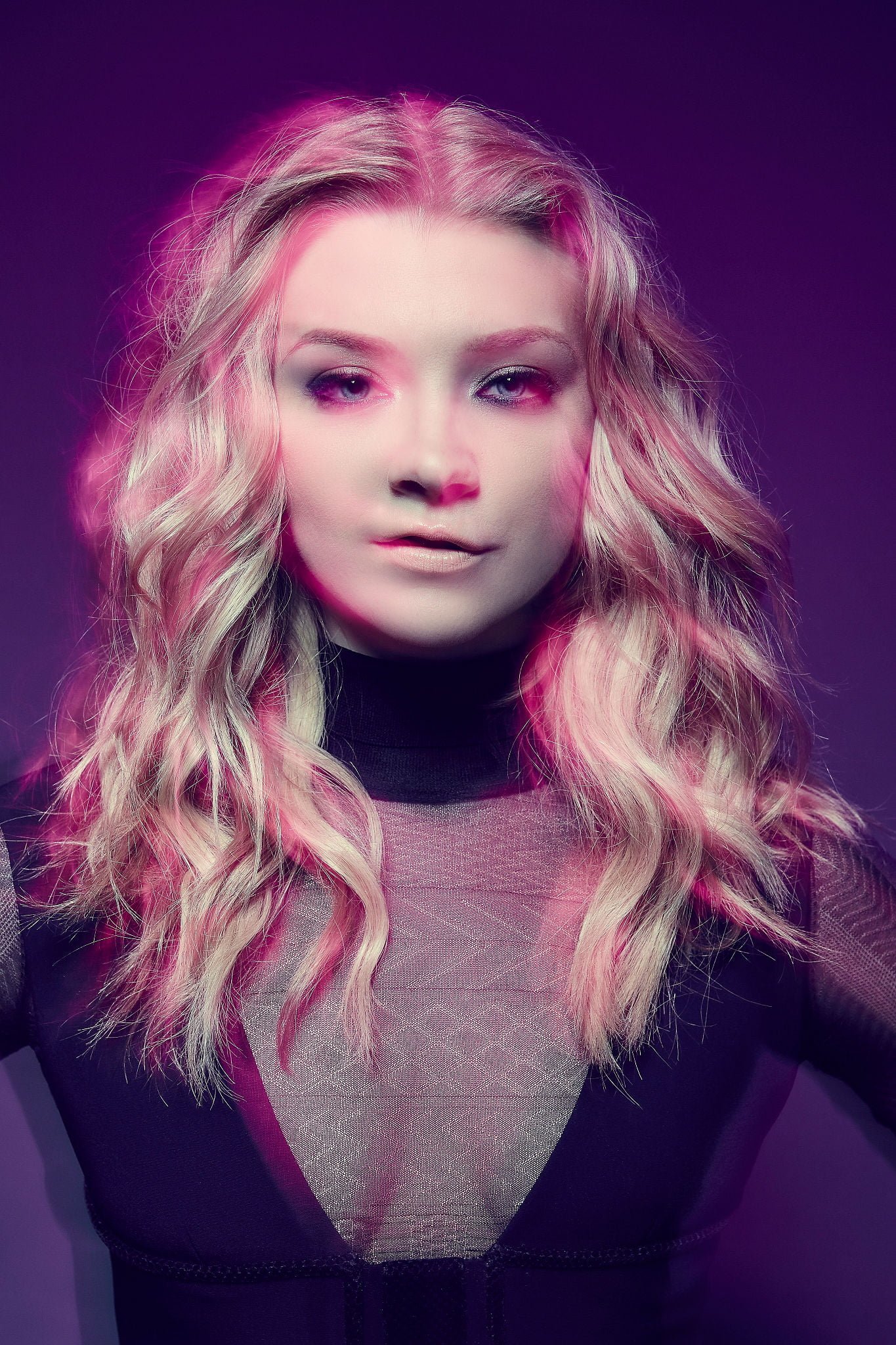 Natalie Dormer actress women black dress hair long